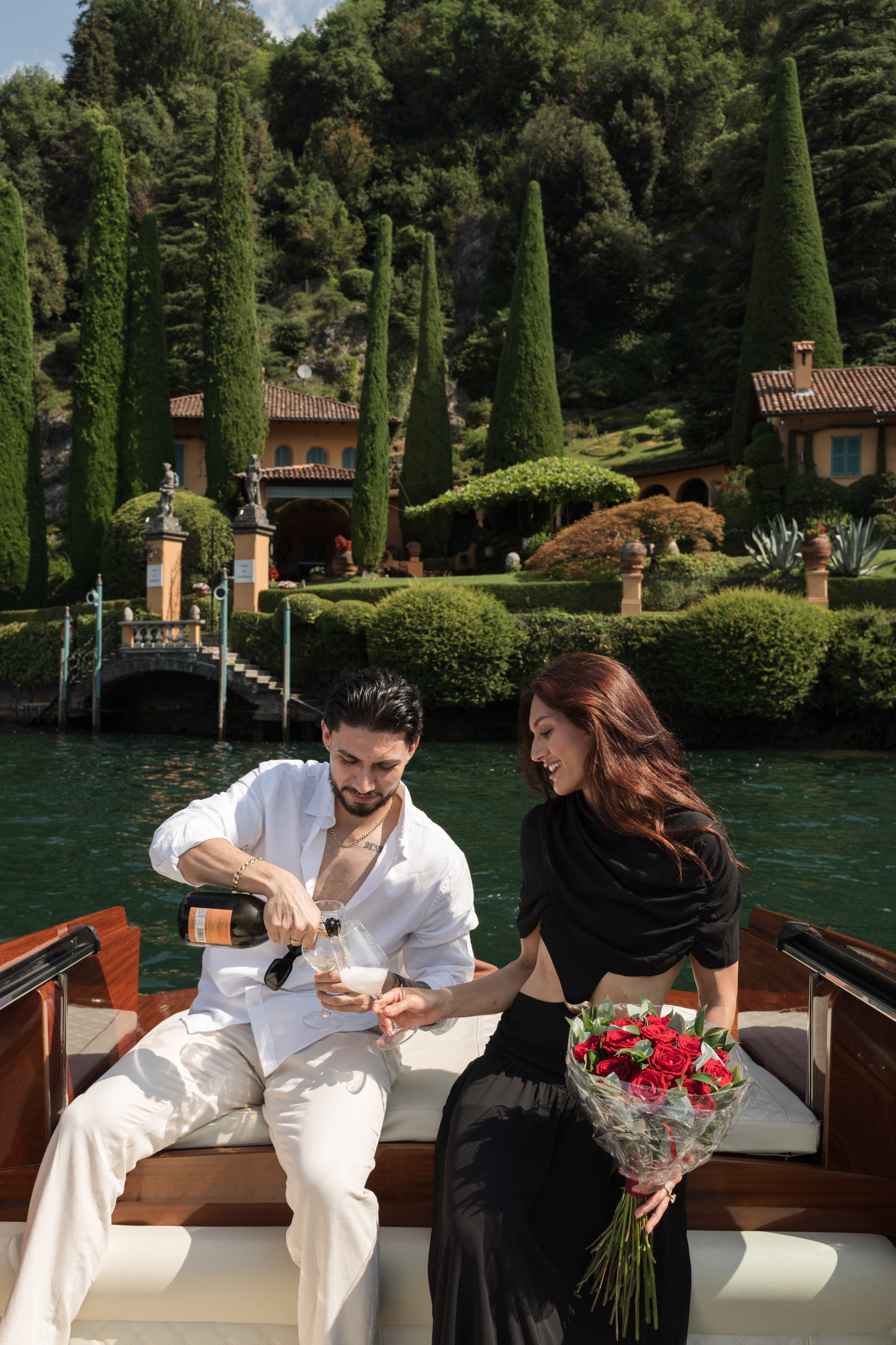 Emotional Boat Proposal in Tremezzo. Lake Como Proposal Photographer | Surprise Proposals & Engagements
