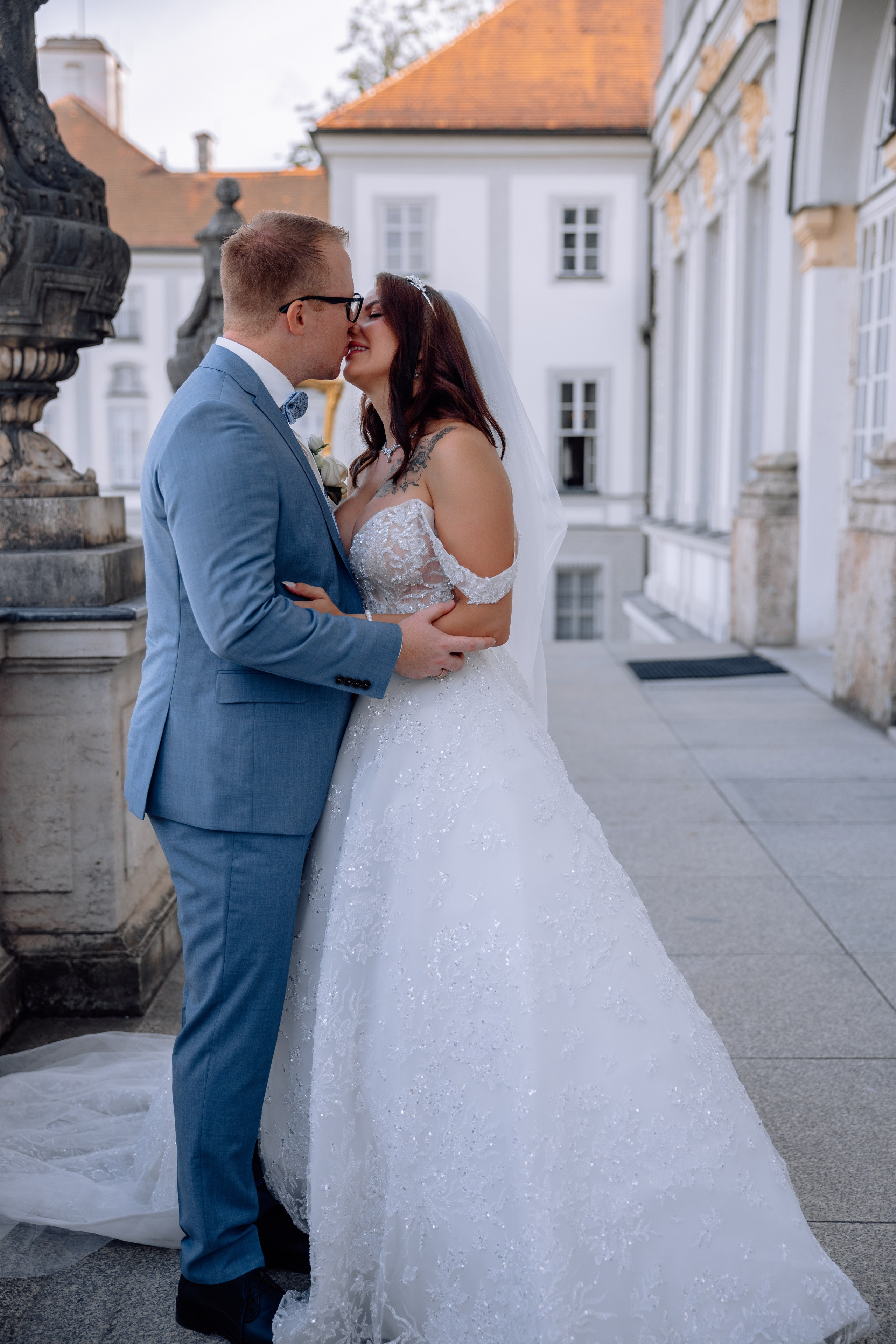 Hochzeit im Schlosscafé im Palmenhaus & Schloss Nymphenburg. Hochzeitsfotograf München Taufe Familienfotograf Tanja Mauke
