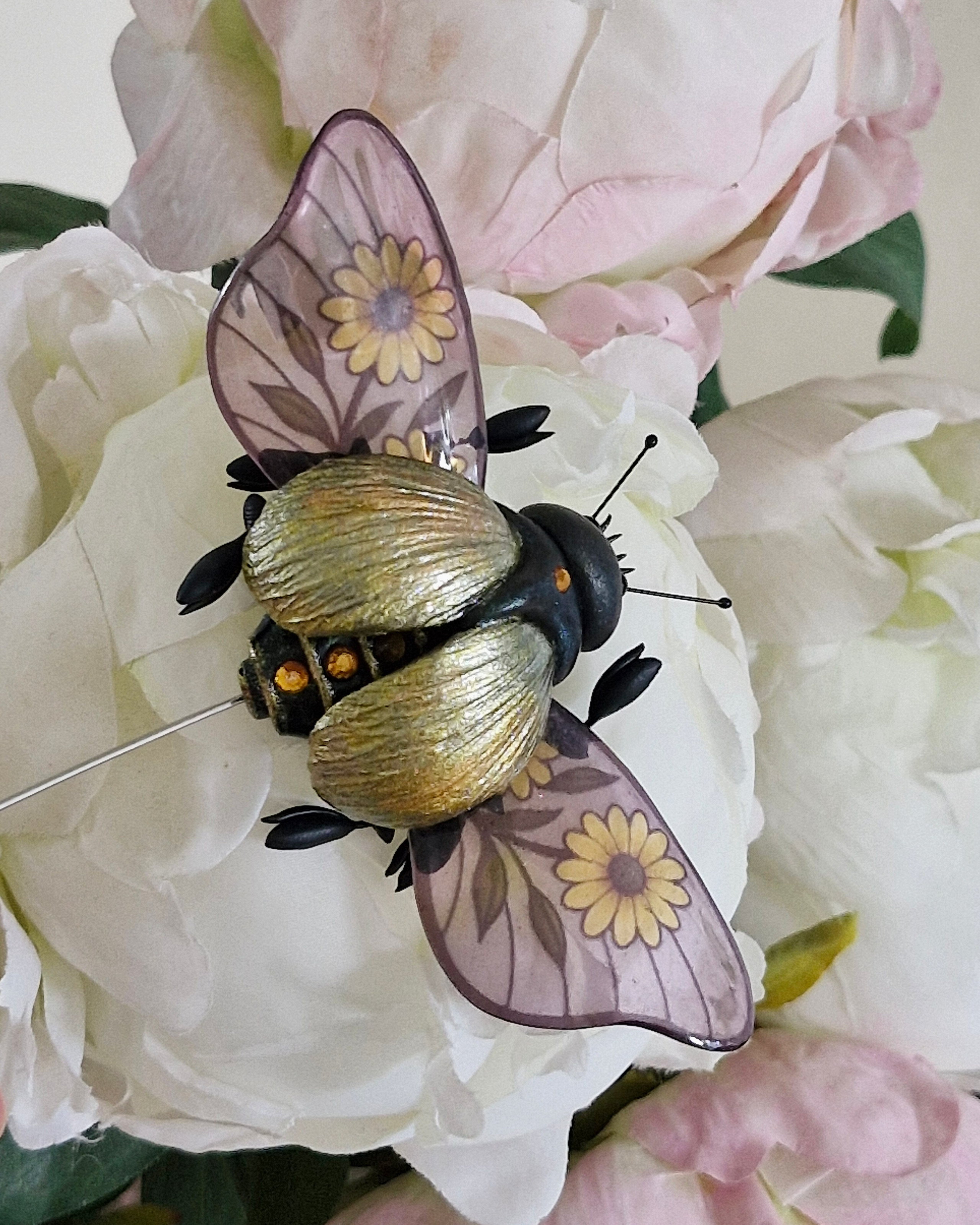 Броши-жуки / Insekten-Broschen ➜. Oksana Paul-Gardinen-Design Oksana Paul ✧ Art of Gardinen & Textile Design ✧ Polymer Clay Art & Handmade Creatures