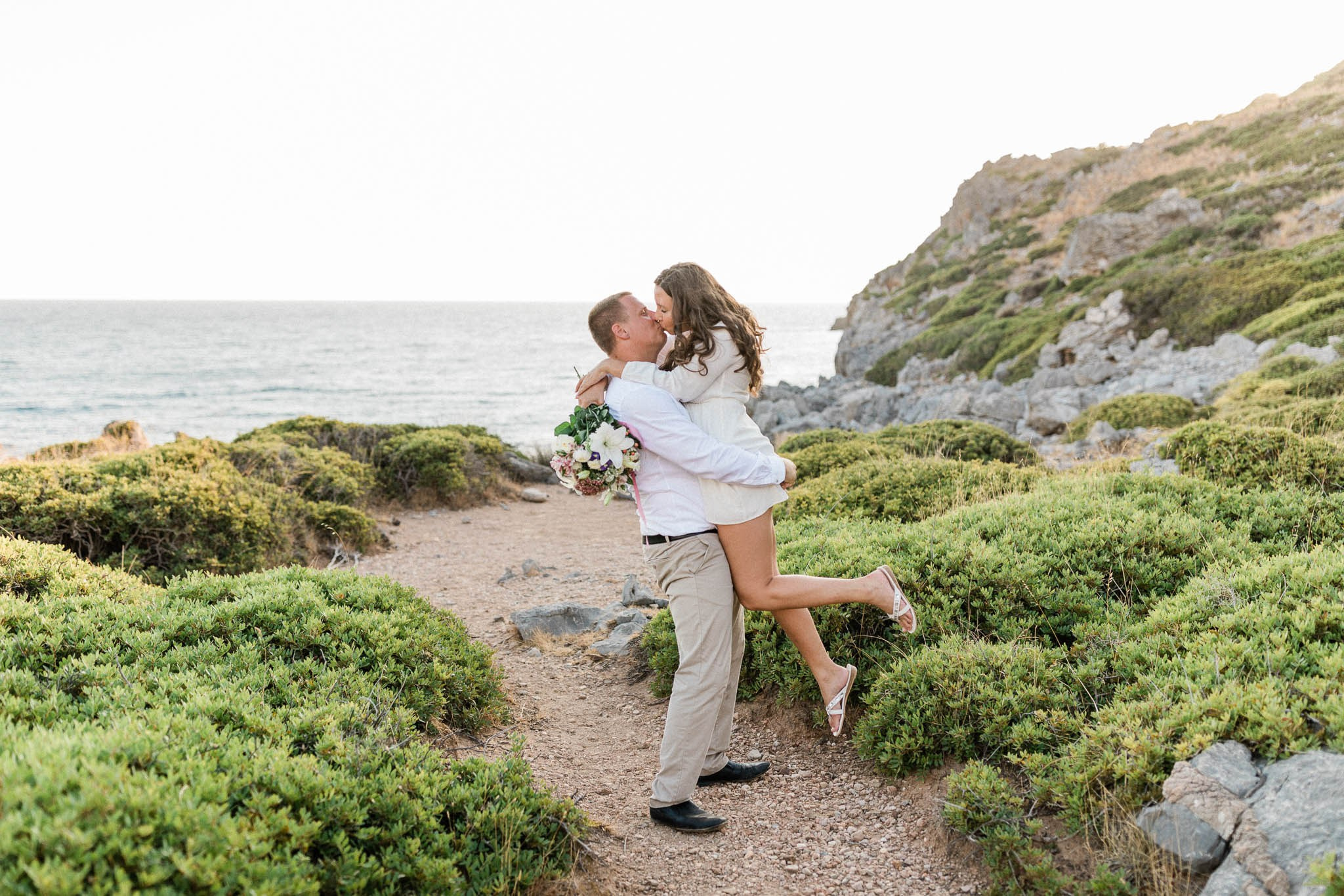 After Wedding Griechenland Kreta Flitterwochen Fotoshooting