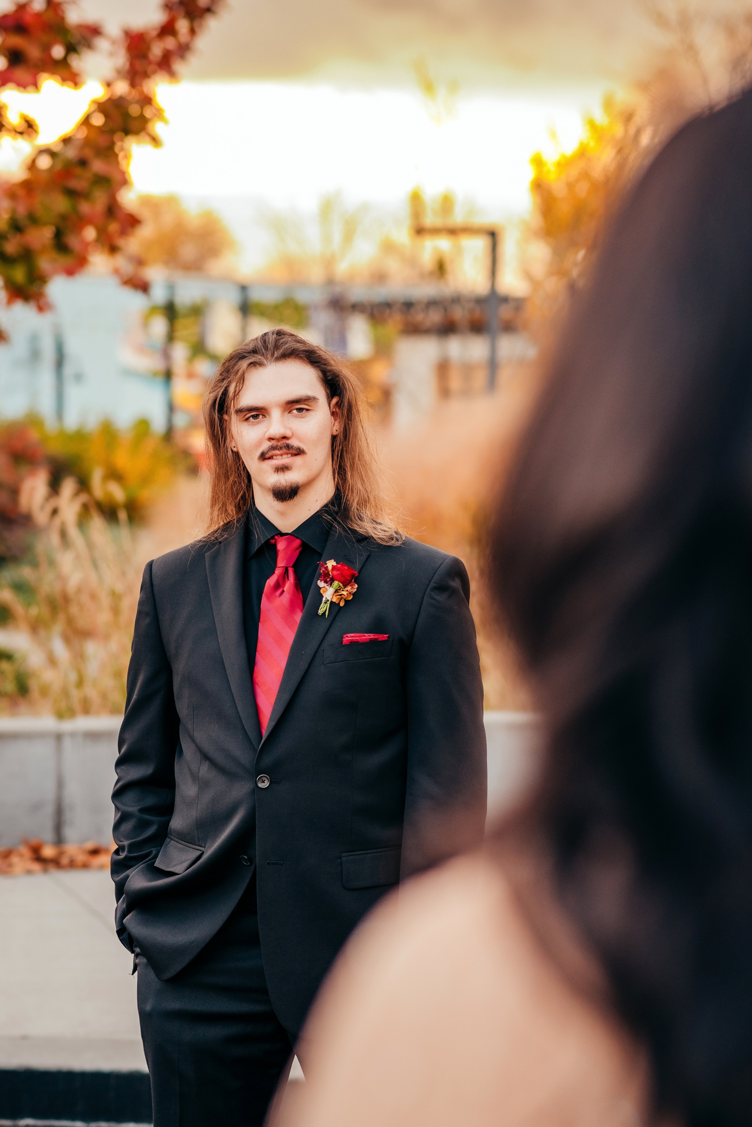 Bold & Dramatic Wedding at The Paper Mill on The Landing | Fort Wayne Wedding Photographer. Alexandria Danielle Photography | Fort Wayne & Indianapolis Wedding Photographer