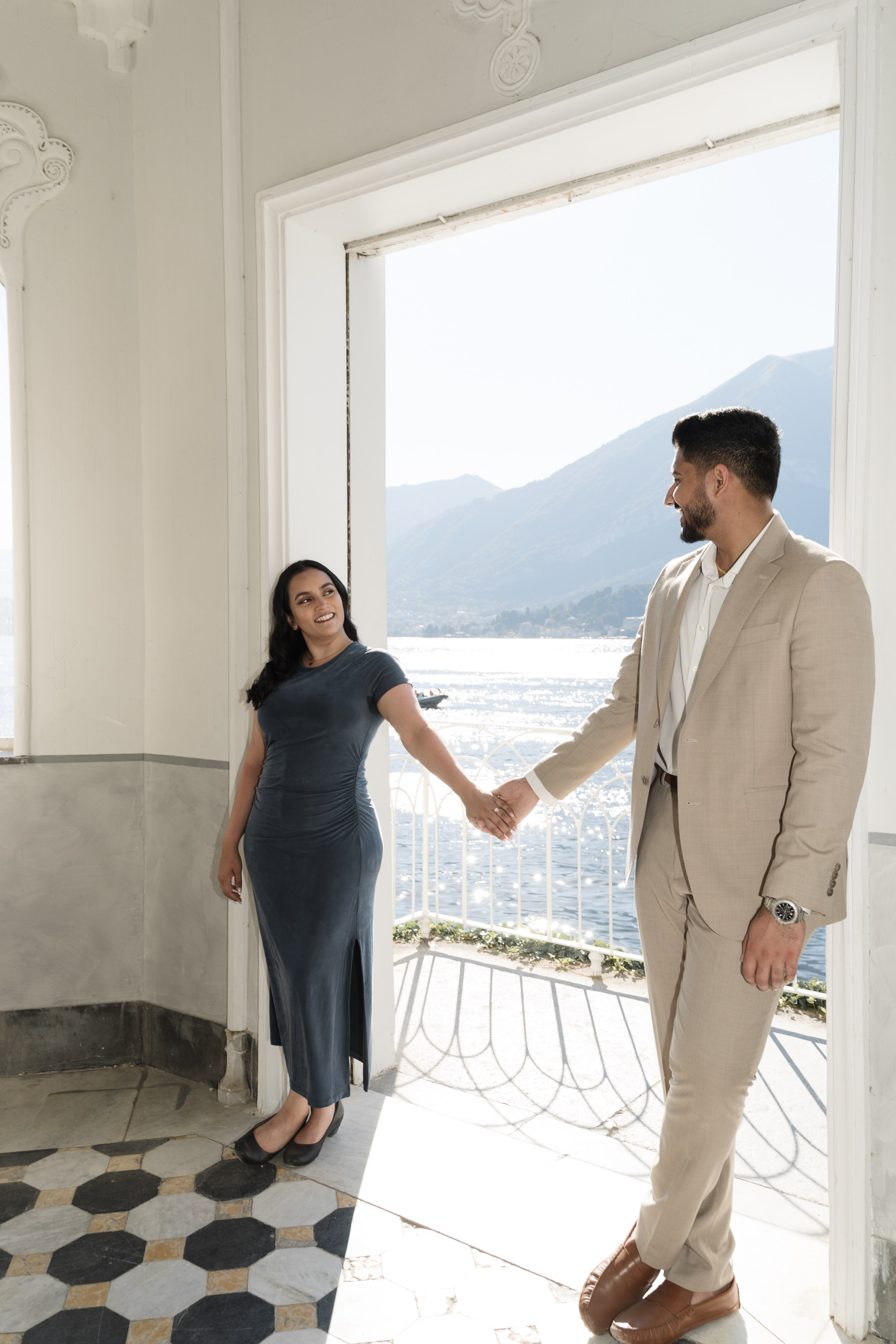 Villa Melzi Secret Proposal. Lake Como Proposal Photographer | Surprise Proposals & Engagements