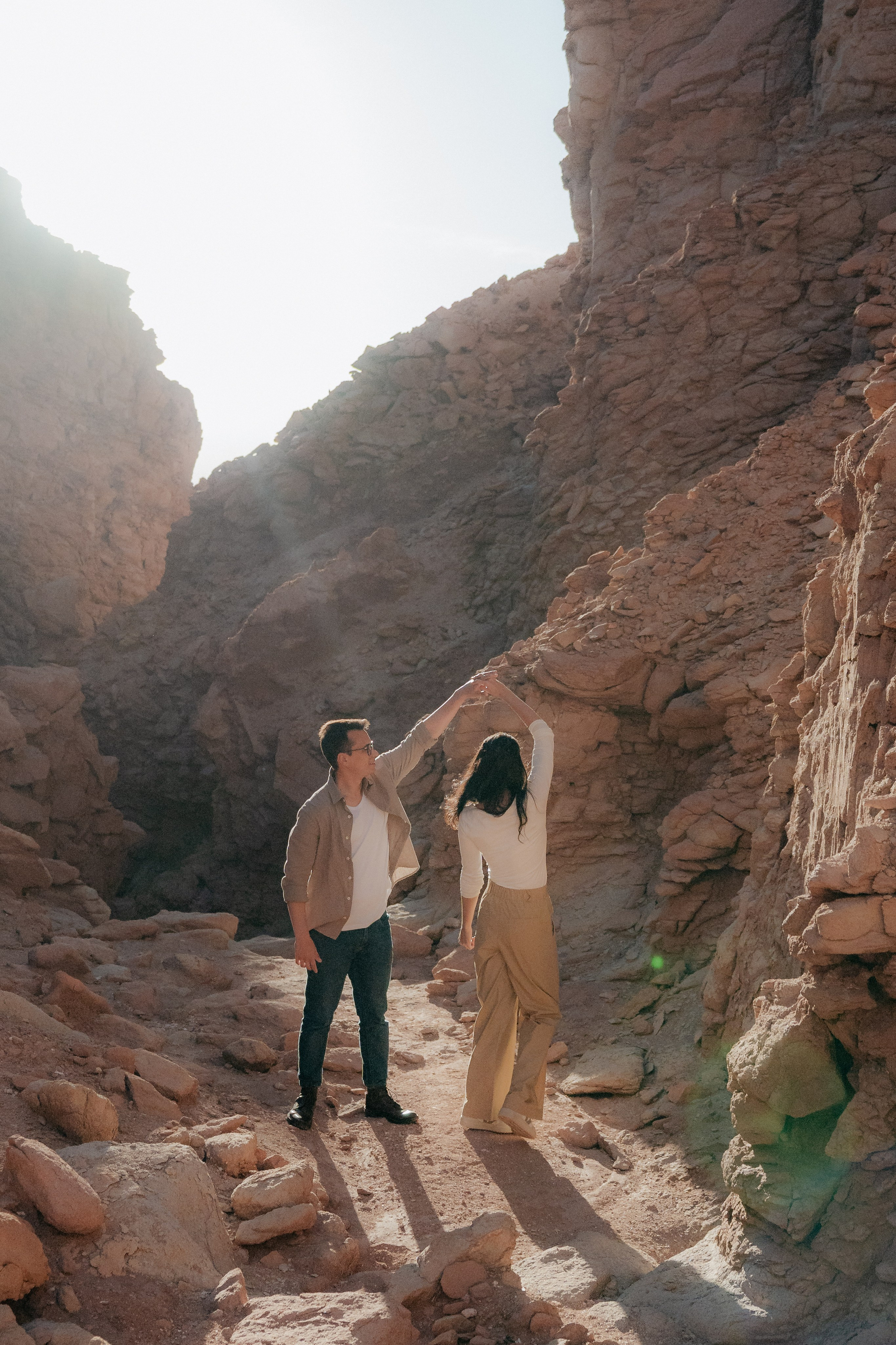 Sessão casual no Vale dos Cogumelos. Fotógrafo em San Pedro de Atacama