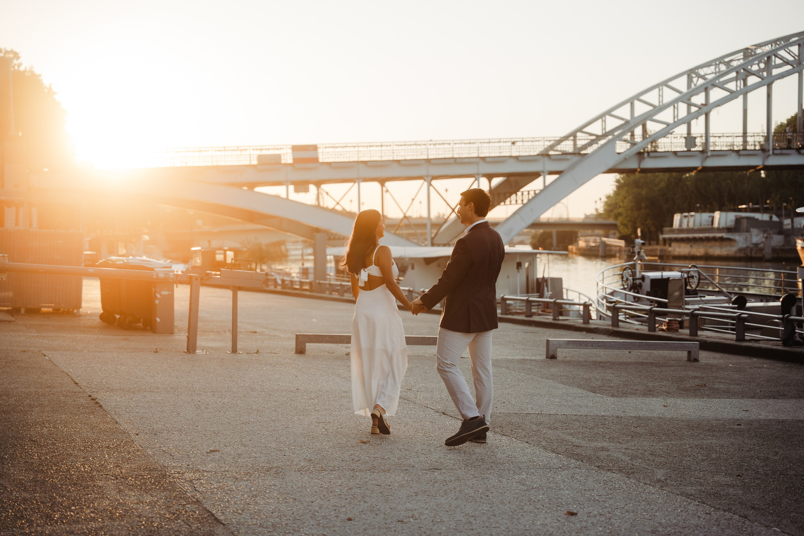 Dan & Page — Engaged in Paris. Фотограф в Париже Полина Осипова