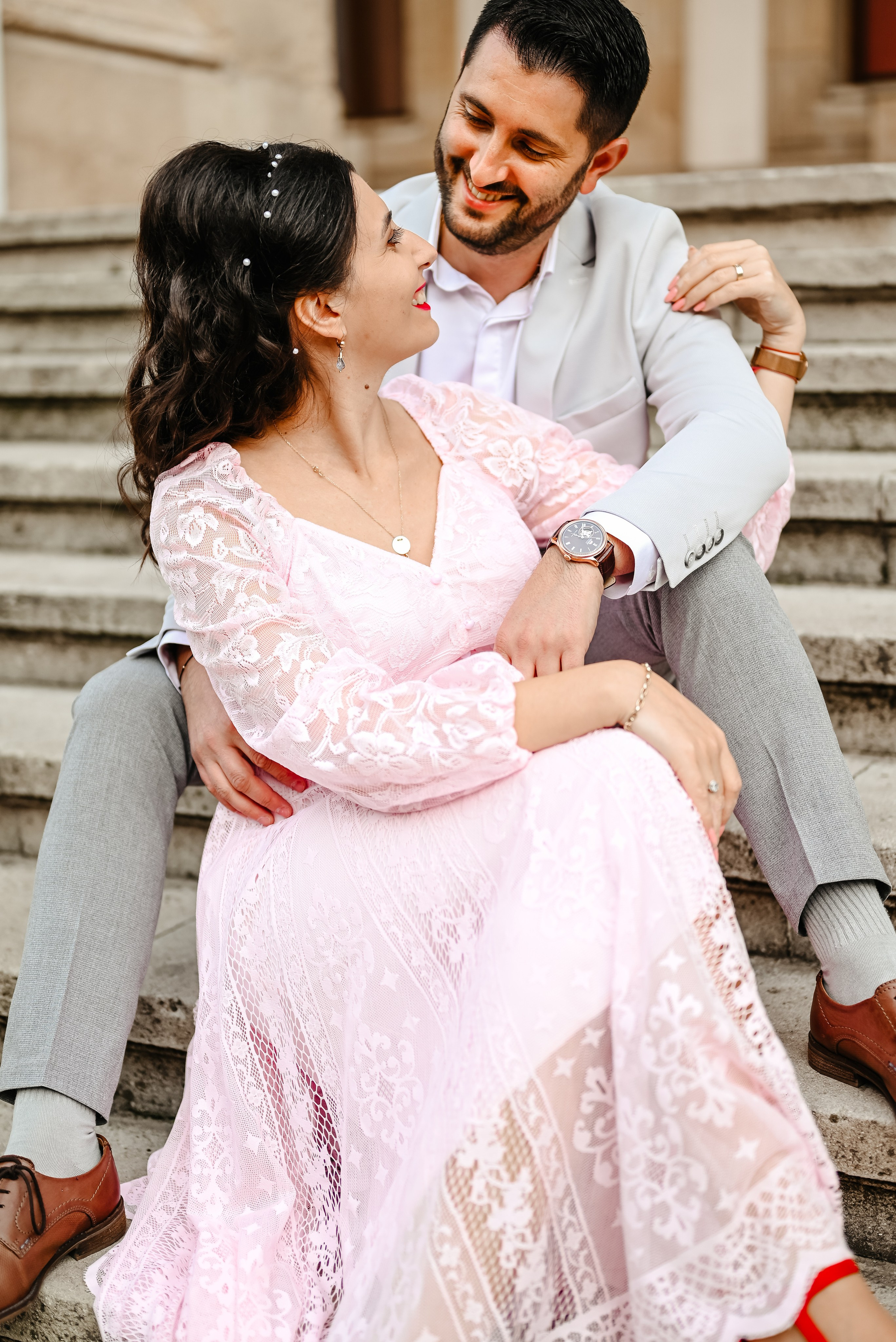 Ședința maternitate Alexandra si Andrei, Calea Victoriei. Ana Maria Dragan Fotograf Evenimente