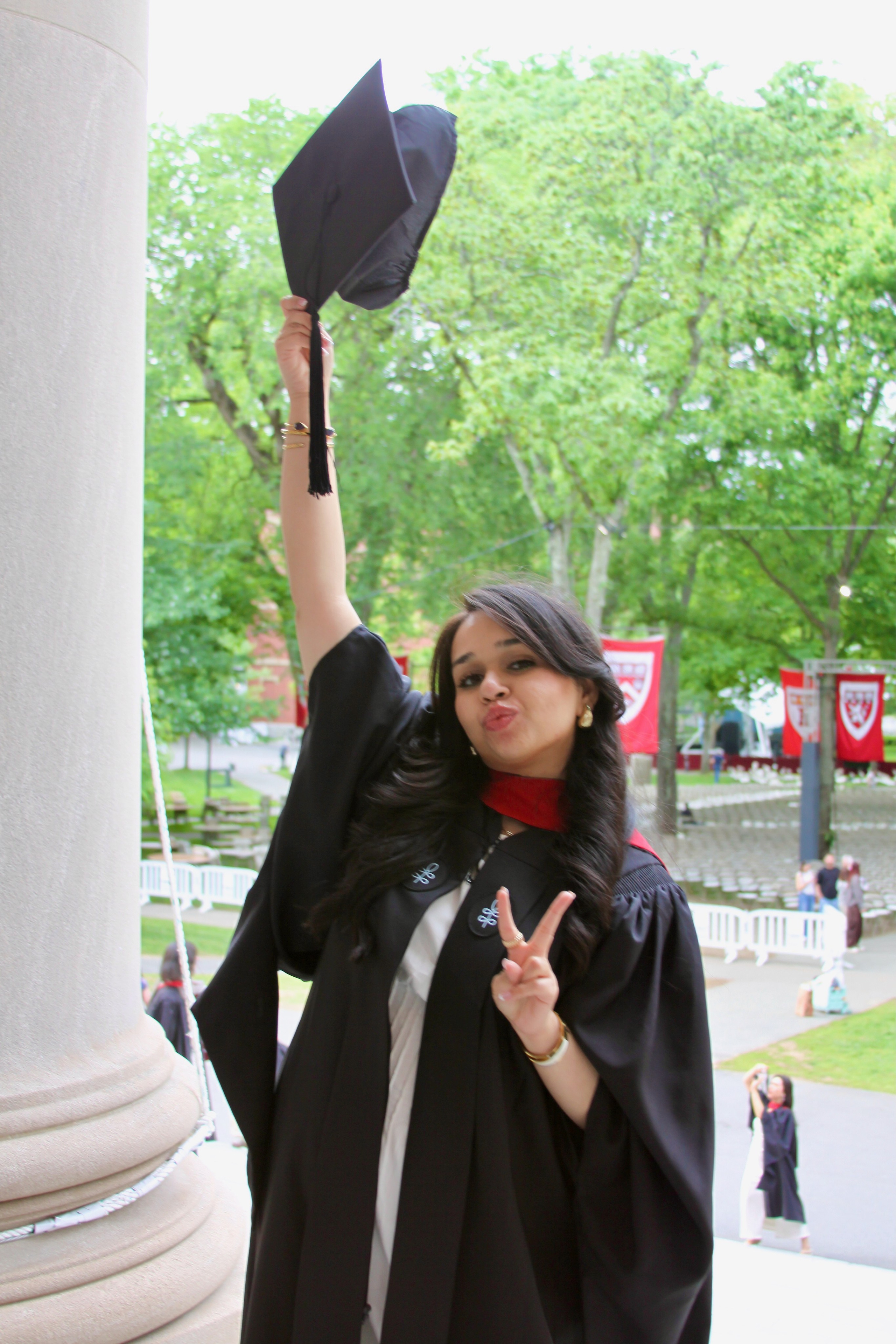 Masters graduation with Sadaf (part of group shoot). Kelly Sang, graduation and portrait photographer in Boston