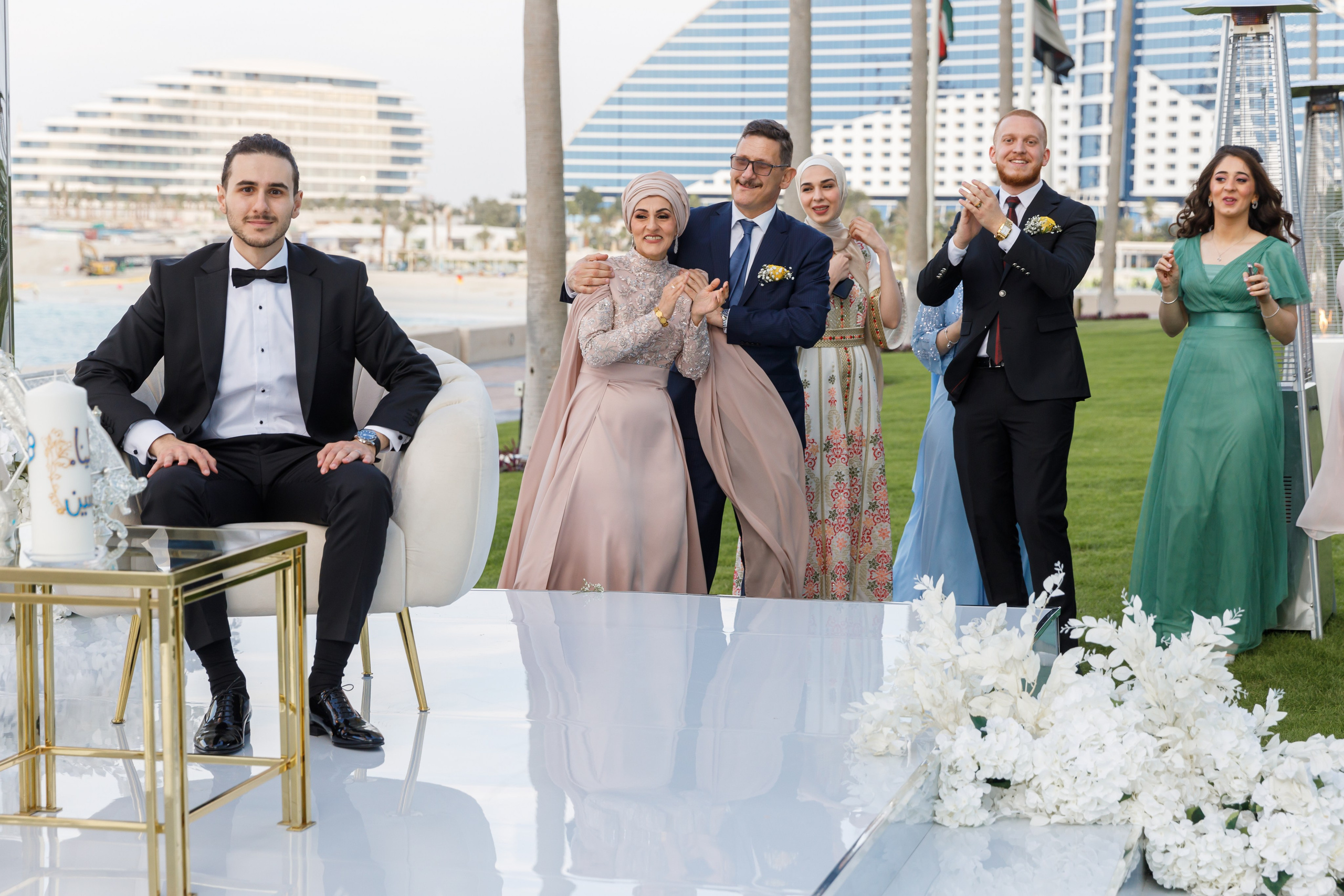 22/12/2023 Burj Al Arab wedding. Photographer Anna Curly | Weddings and Events in Dubai