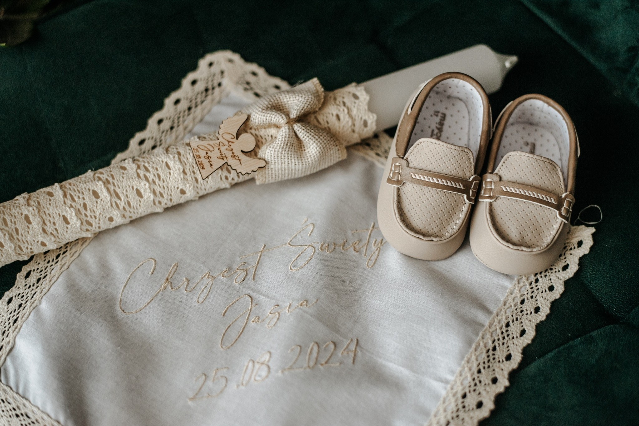 Chrzest Św. Jasia. Dominika Strachacka Fotografia | Fotograf ślubny i rodzinny Opole Lubelskie Lublin