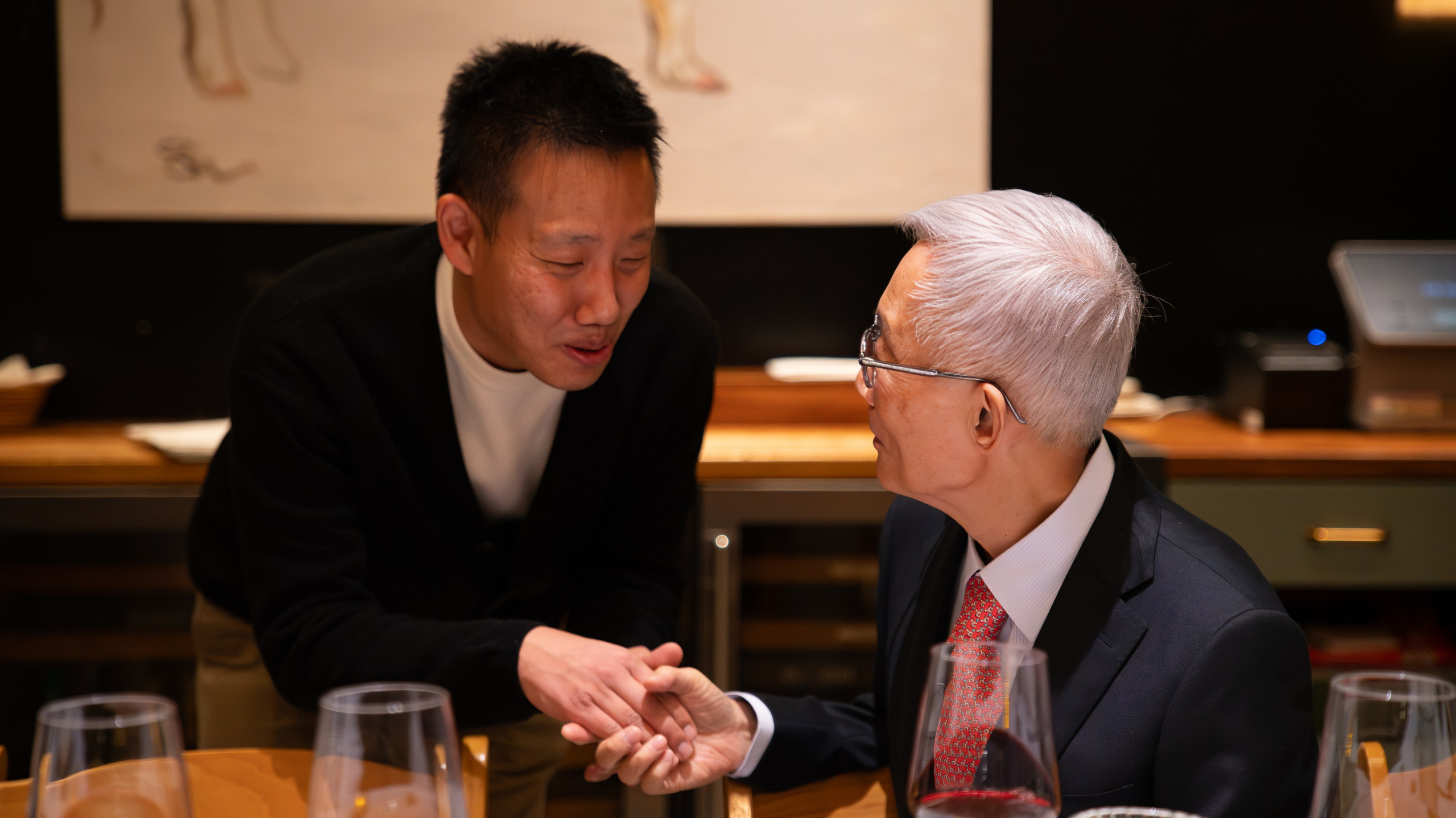 Korean Family 77th Birthday | Elegant European Restaurant Celebration. Family, lifestyle, and commercial photography in New York and New Jersey