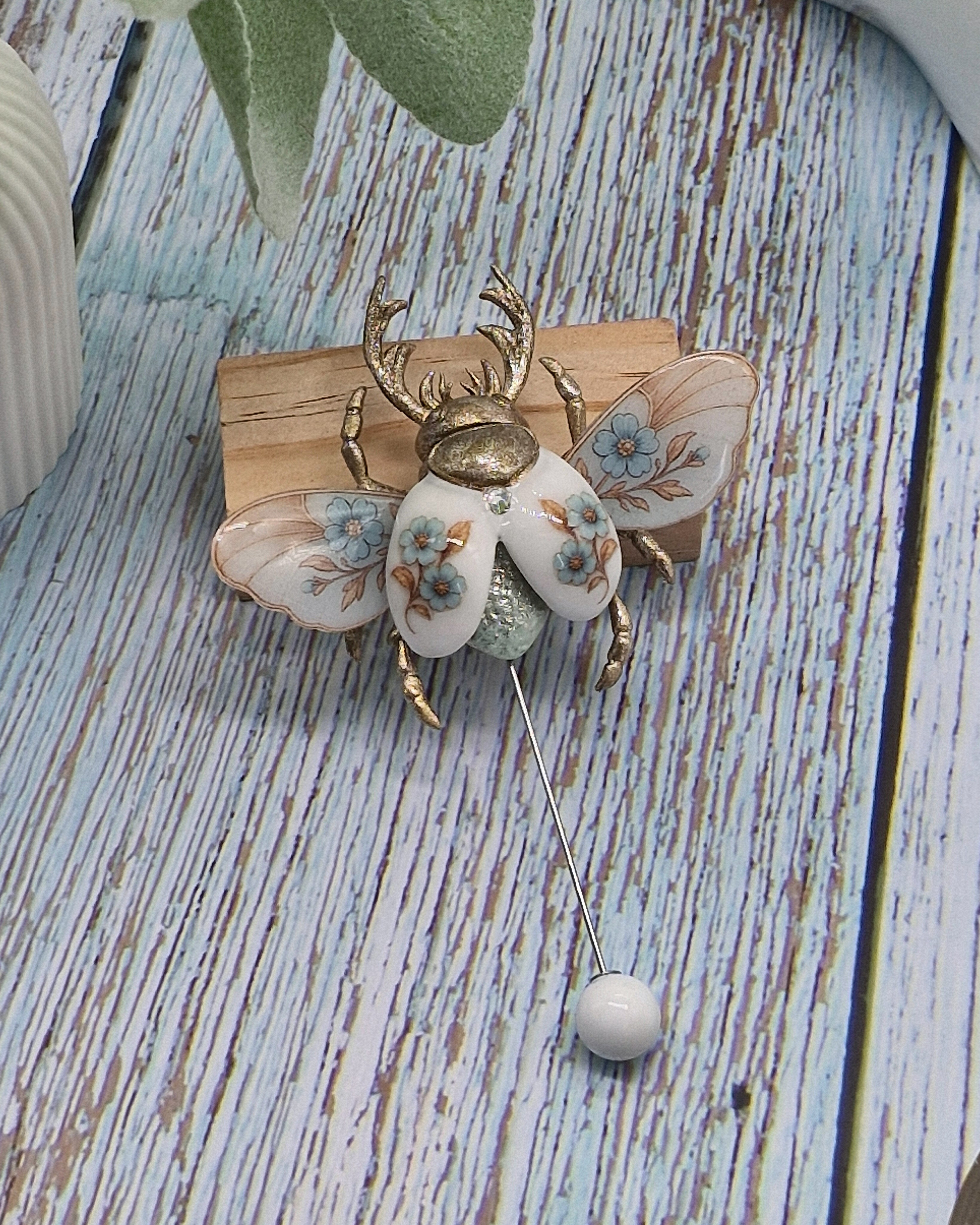 Броши-жуки / Insekten-Broschen ➜. Oksana Paul-Gardinen-Design Oksana Paul ✧ Art of Gardinen & Textile Design ✧ Polymer Clay Art & Handmade Creatures