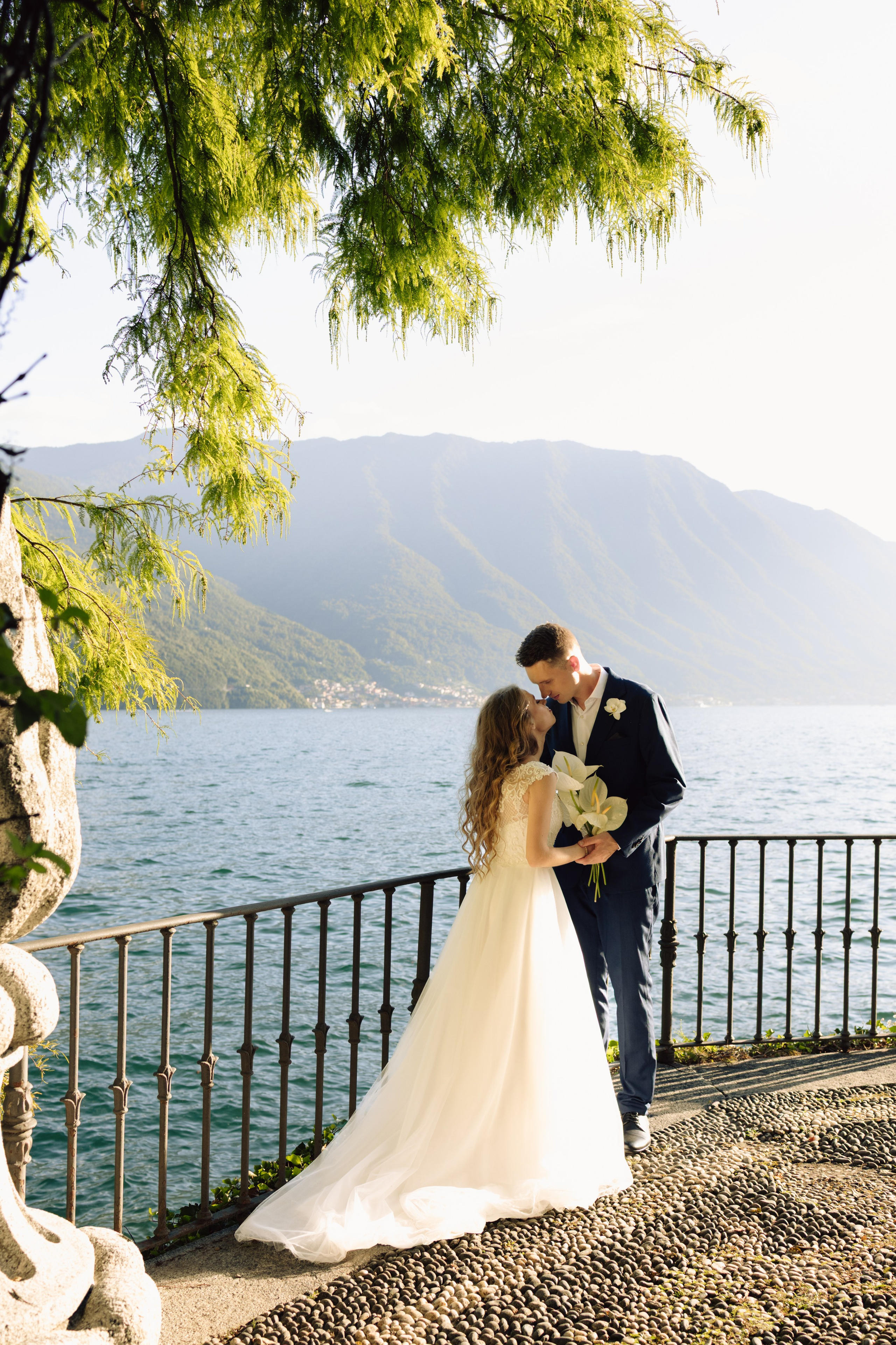 Intimate Elopement by Lake Como in Tremezzo, Italy — Ivanka and Stas. Liza Bizzaro — Italy Wedding, Love Story & Portrait Photographer in Milan, Turin, Piedmont and Across Italy