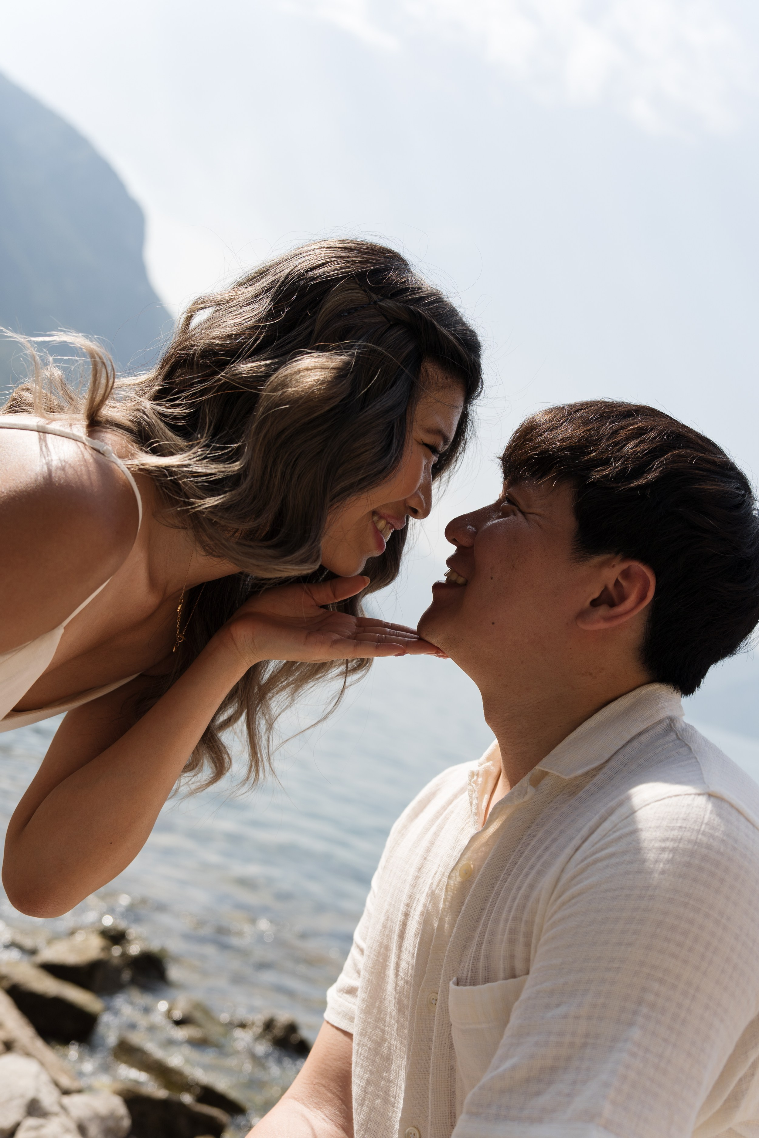 Varenna Lakeside Proposal. Lake Como Proposal Photographer | Surprise Proposals & Engagements