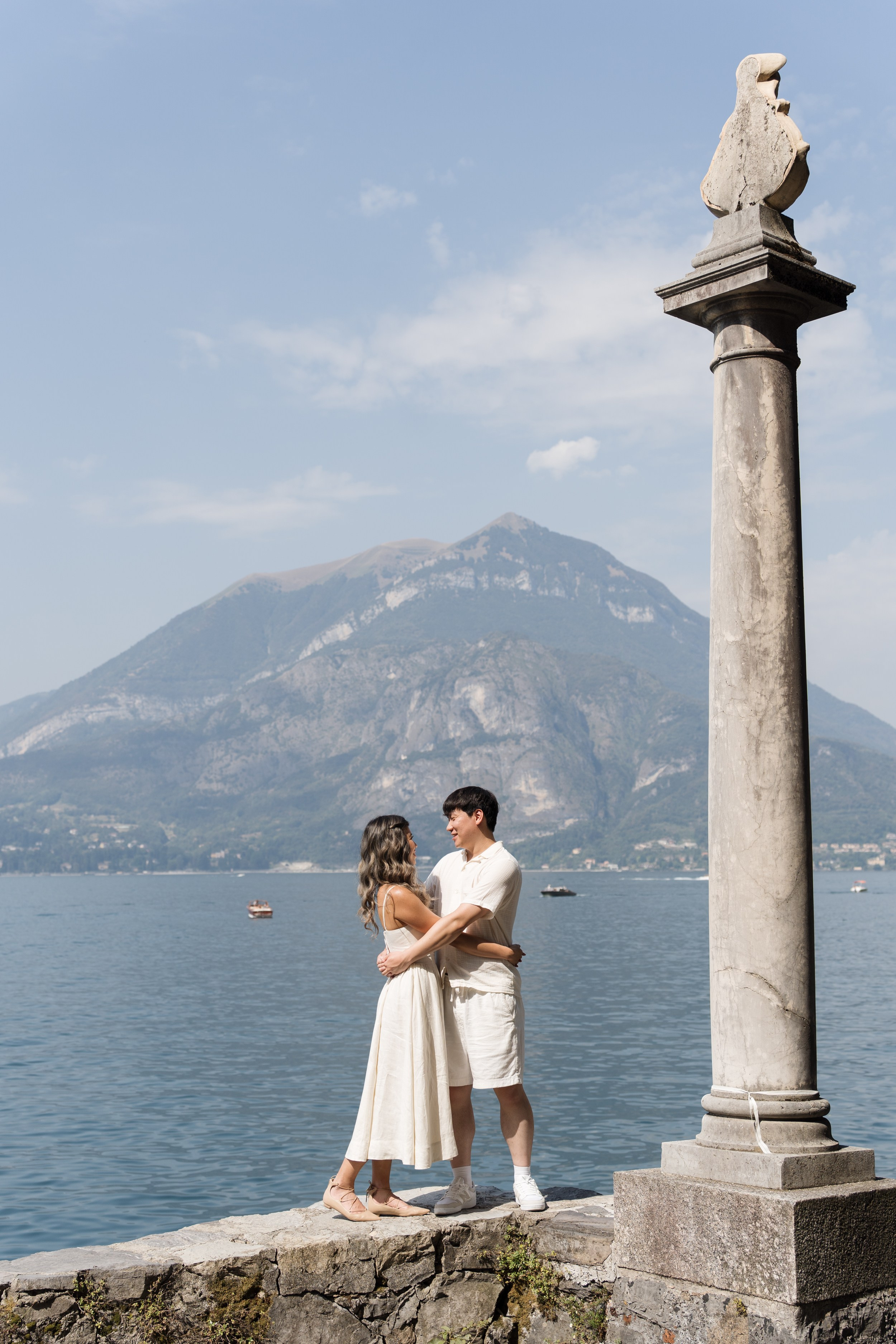 Varenna Lakeside Proposal. Lake Como Proposal Photographer | Surprise Proposals & Engagements