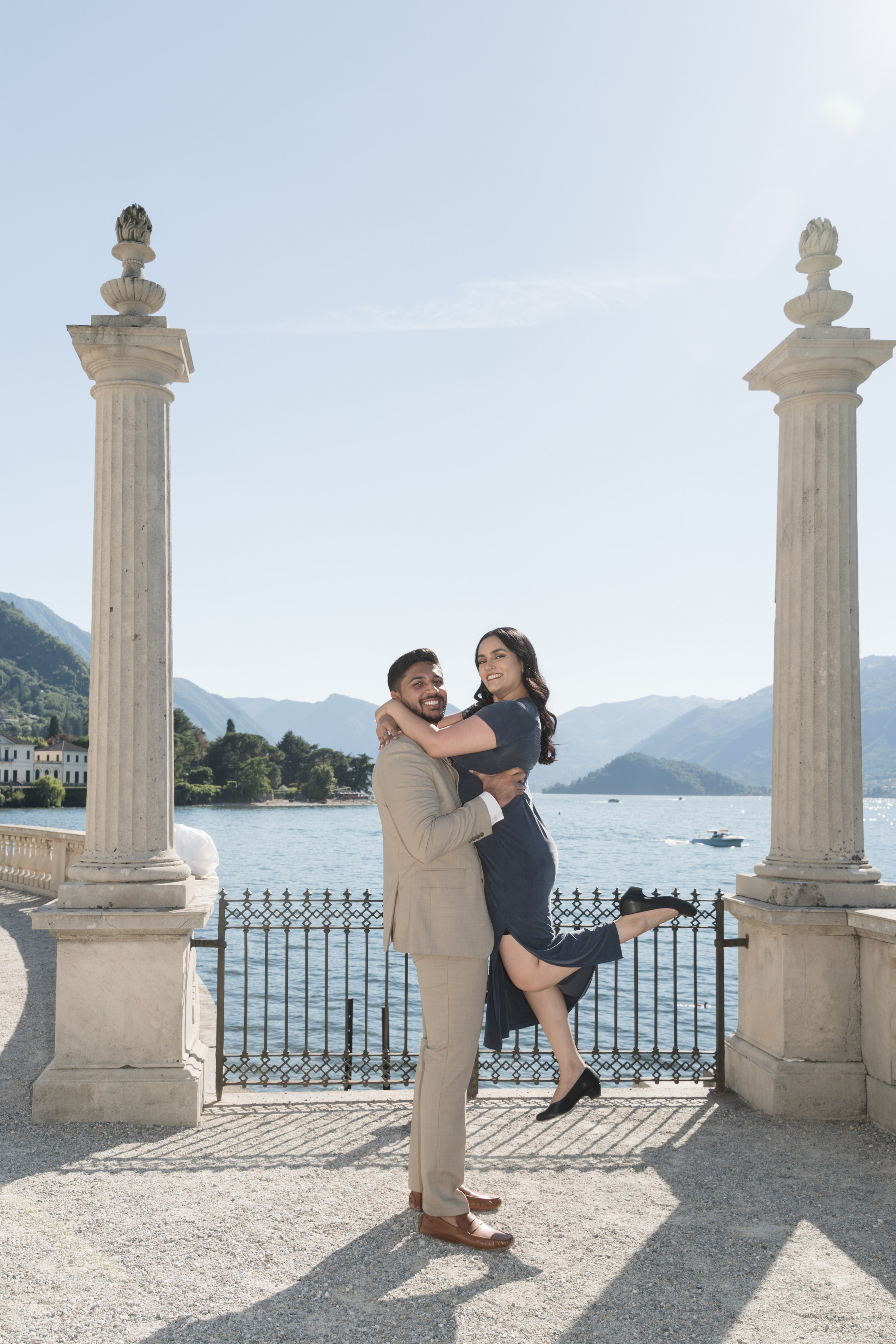 Villa Melzi Secret Proposal. Lake Como Proposal Photographer | Surprise Proposals & Engagements