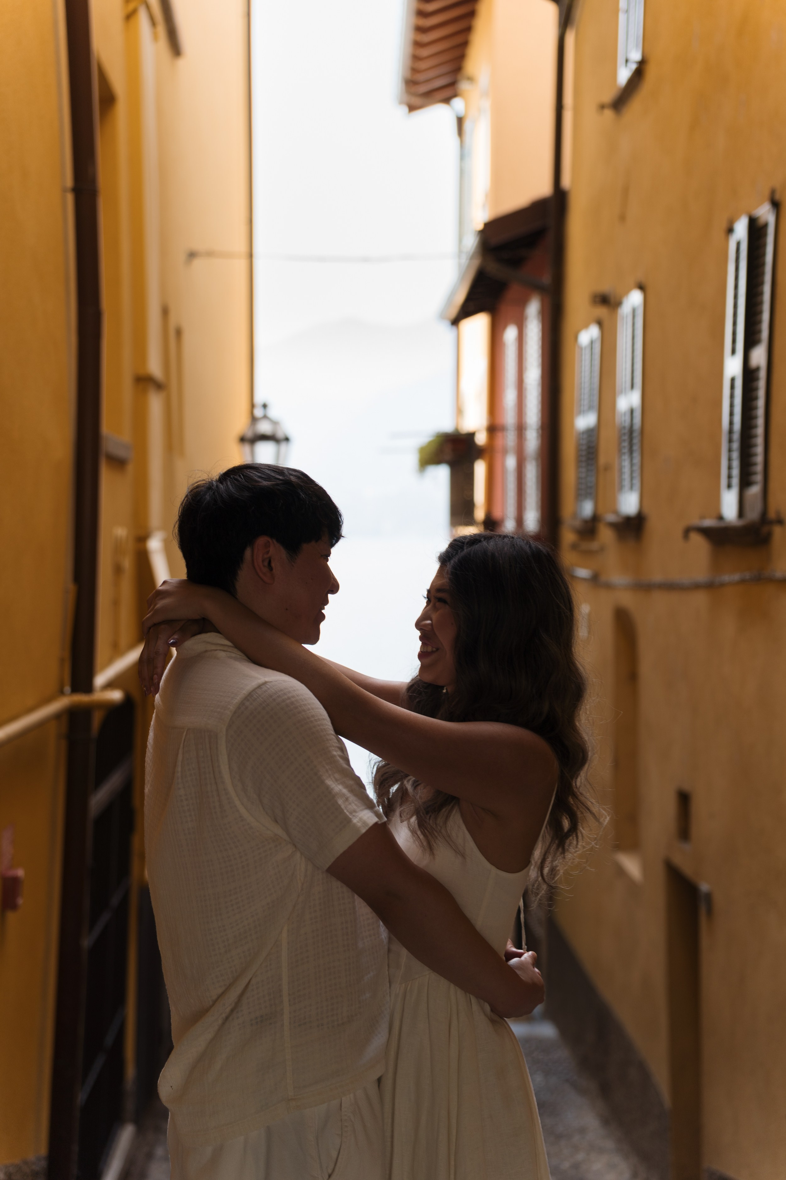 Varenna Lakeside Proposal. Lake Como Proposal Photographer | Surprise Proposals & Engagements