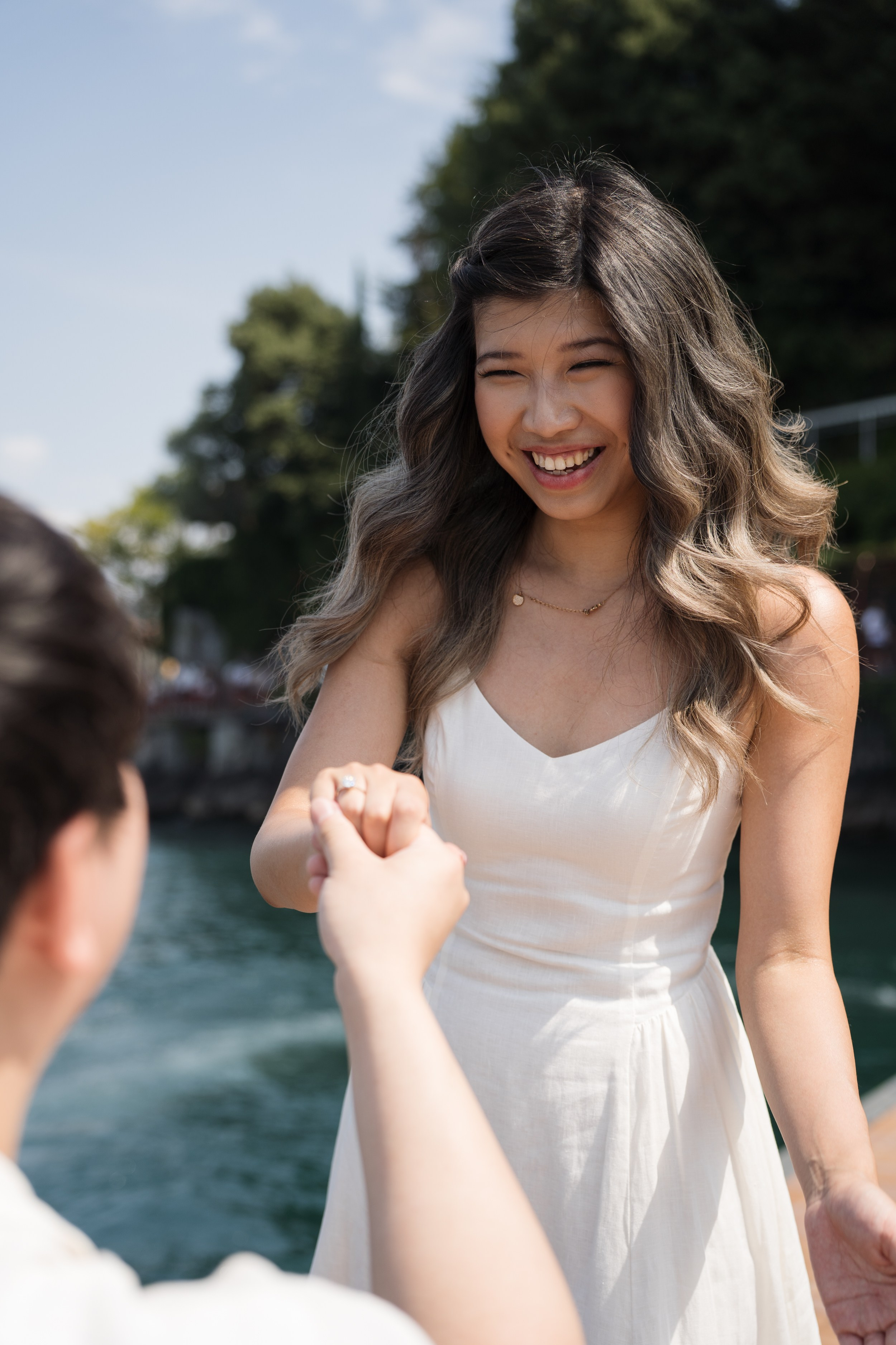Varenna Lakeside Proposal. Lake Como Proposal Photographer | Surprise Proposals & Engagements