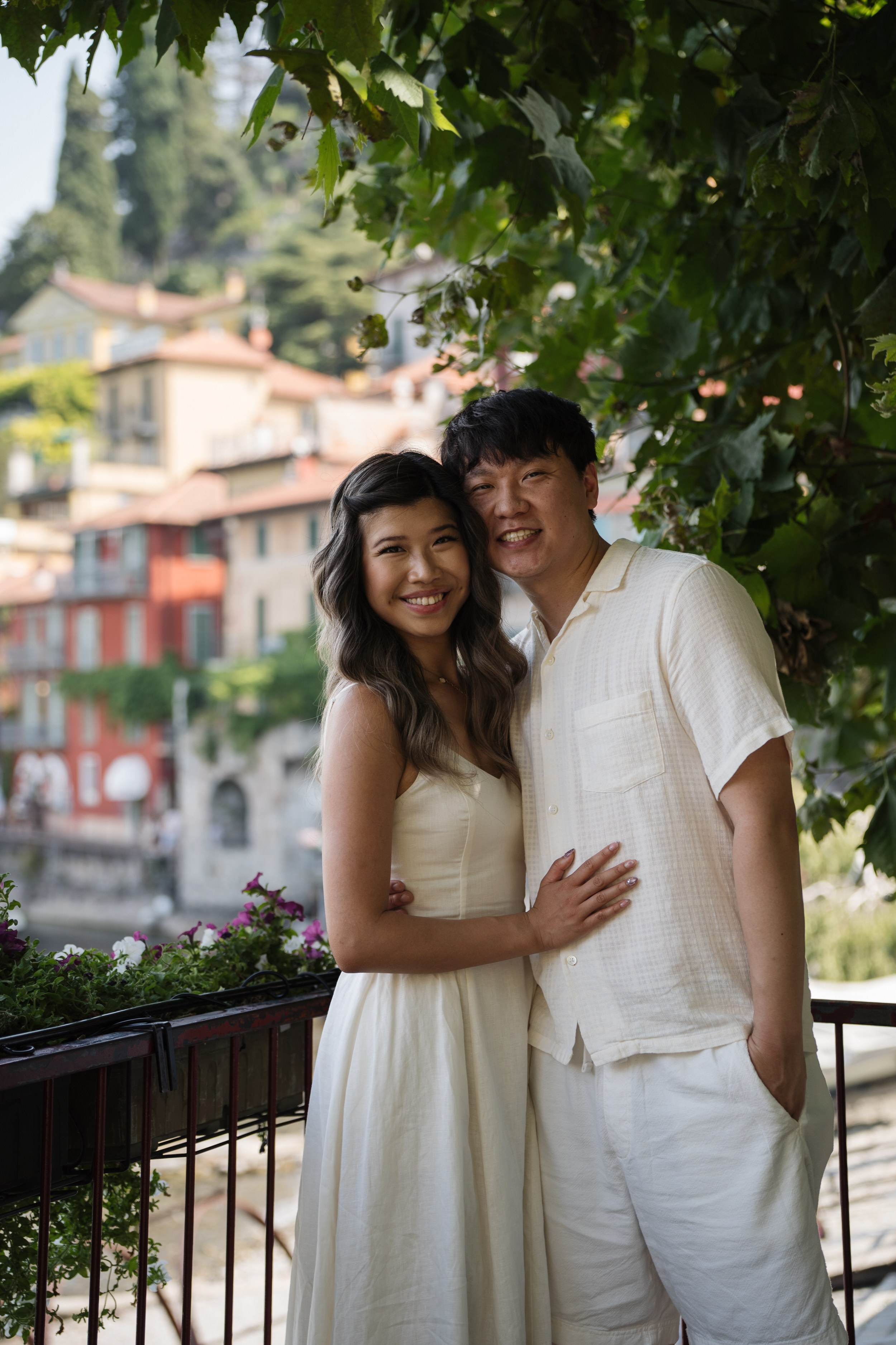 Varenna Lakeside Proposal. Lake Como Proposal Photographer | Surprise Proposals & Engagements
