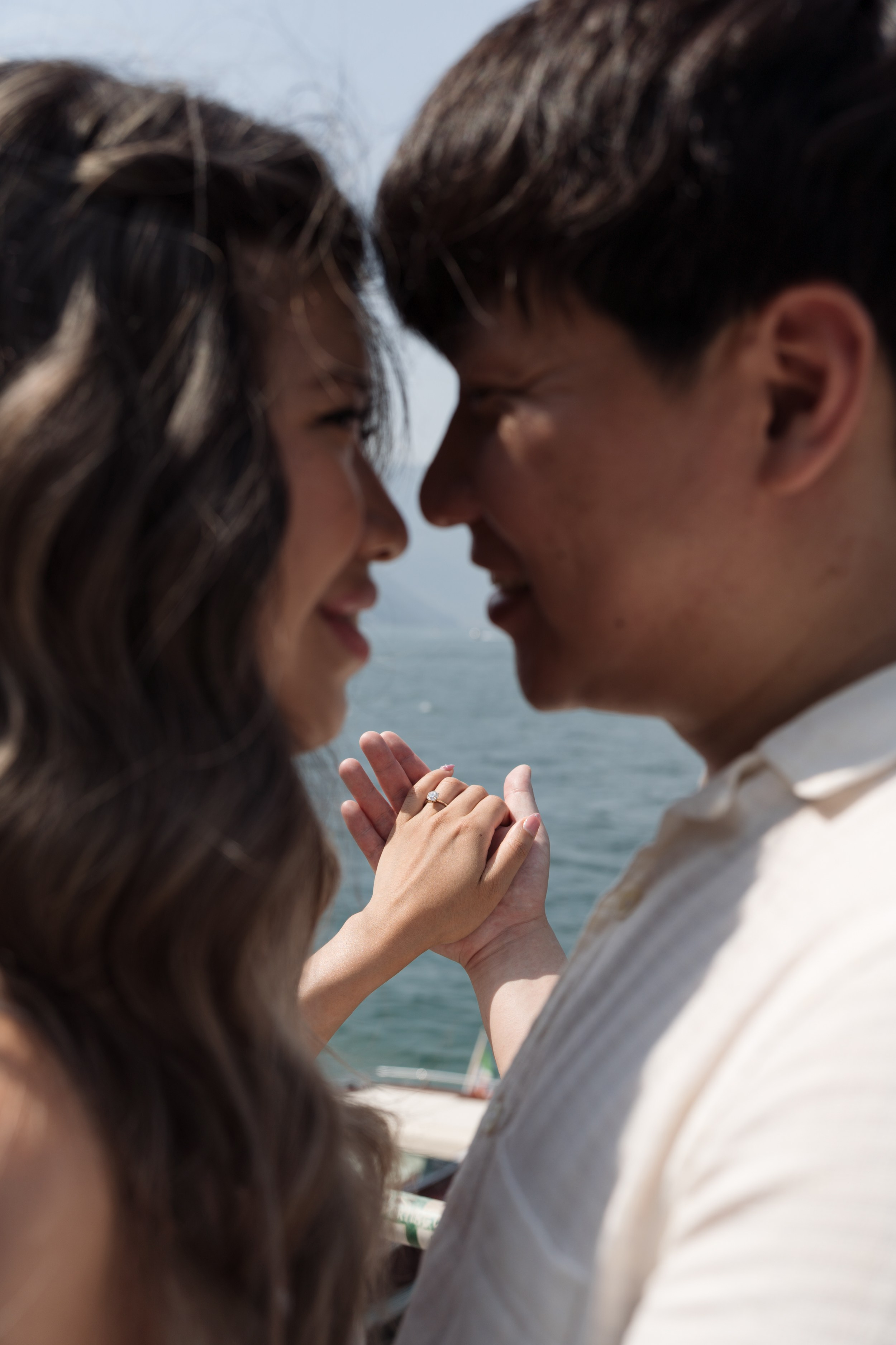 Varenna Lakeside Proposal. Lake Como Proposal Photographer | Surprise Proposals & Engagements