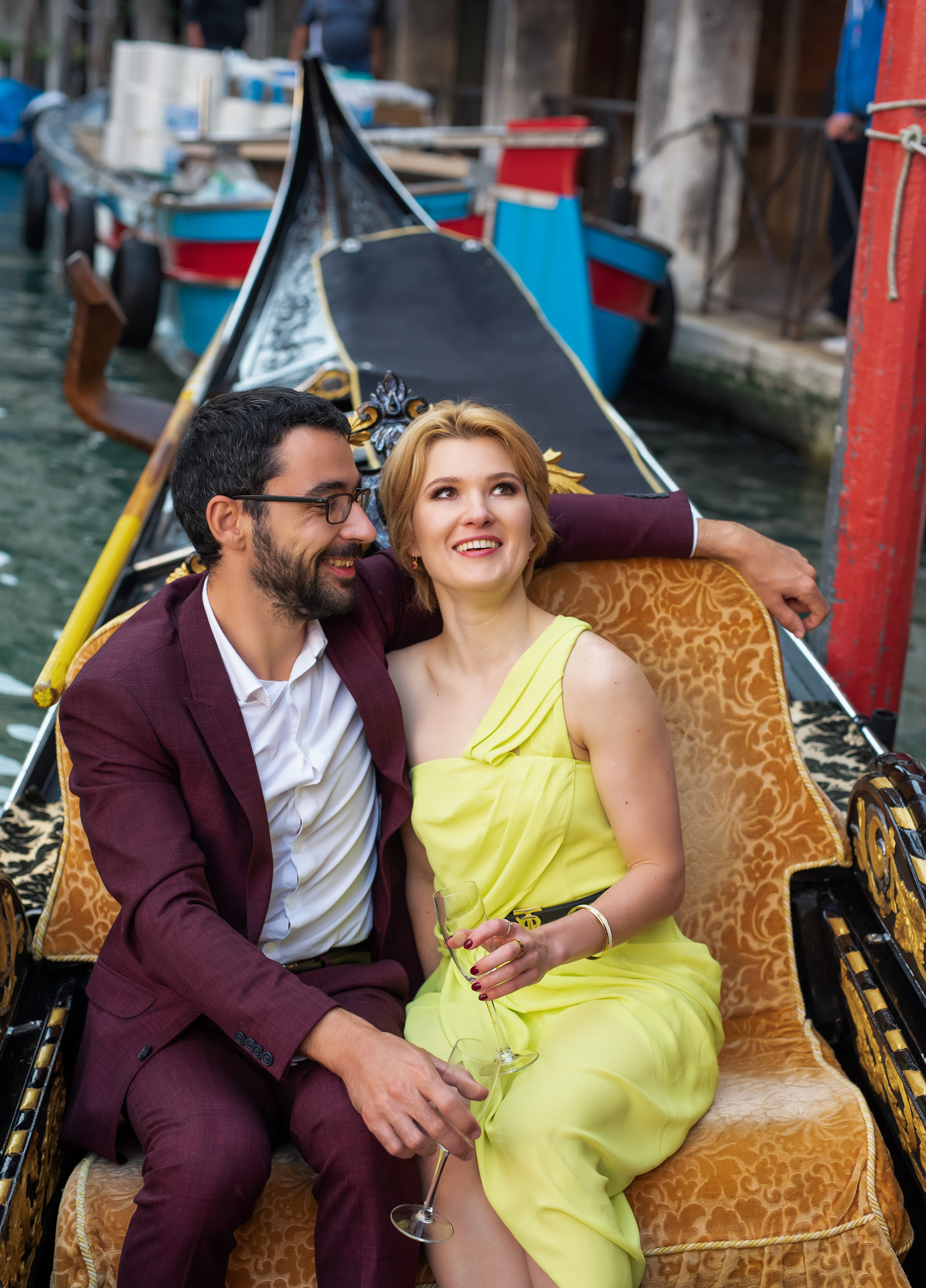 Photoshoot in gondola. Фотограф в Венеции Anna Terzi