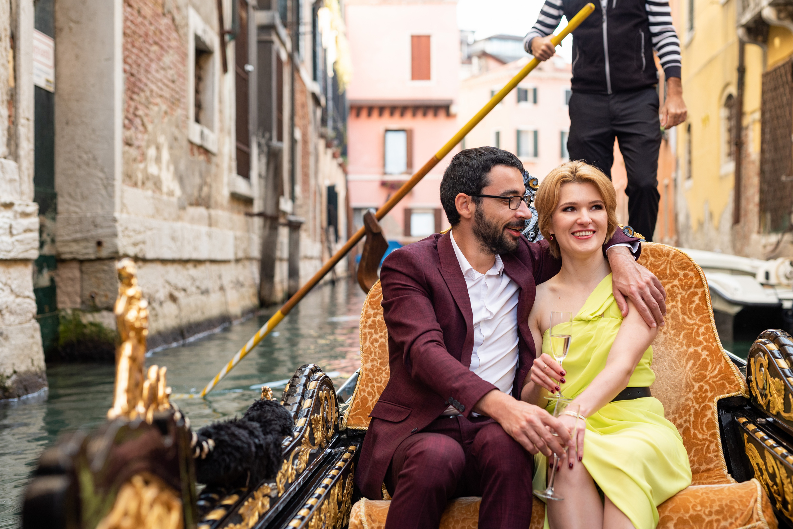 Photoshoot in gondola. Фотограф в Венеции Anna Terzi