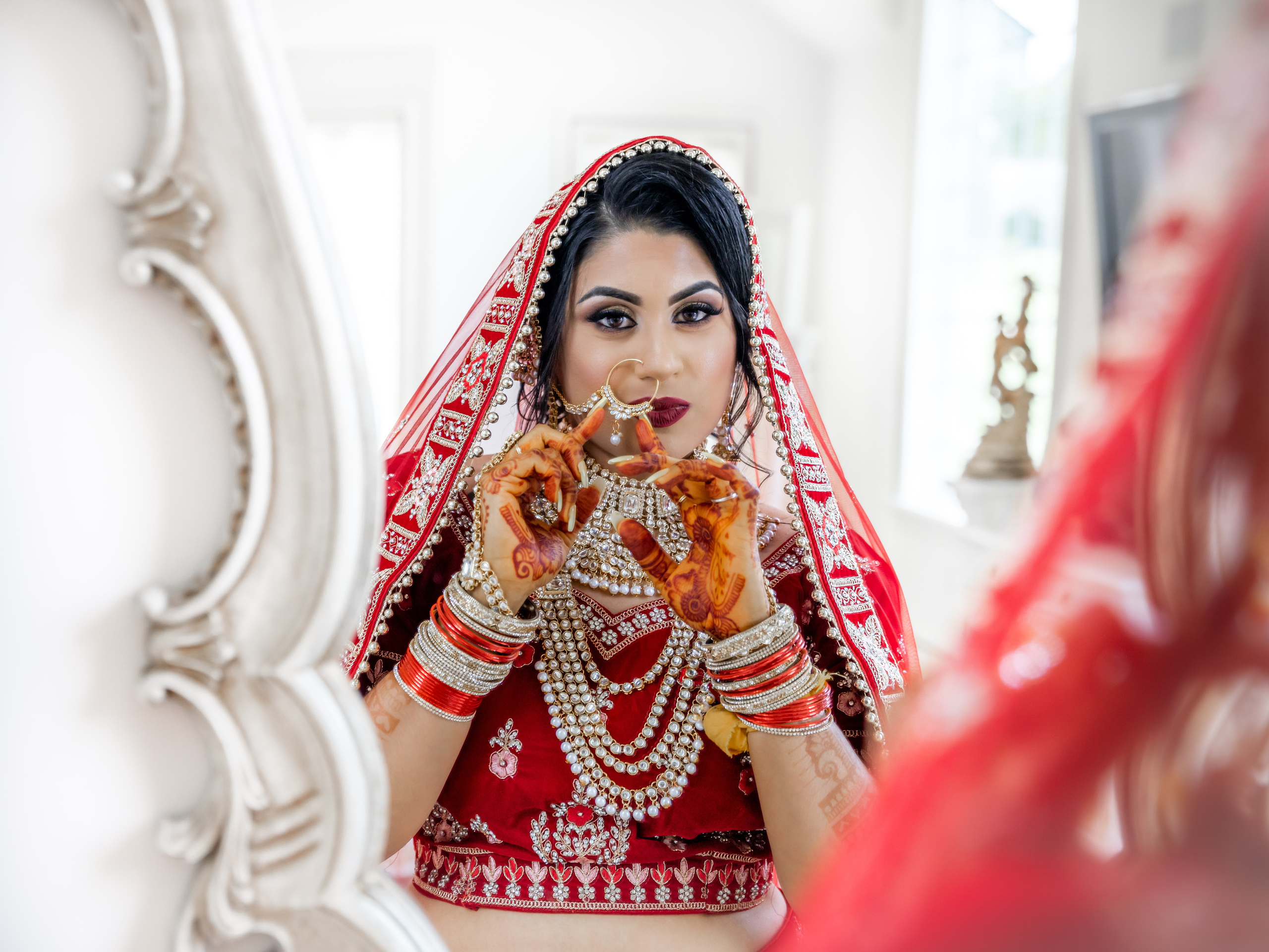 Indian Weddings. Wedding and Event photography, Kisses + Veil