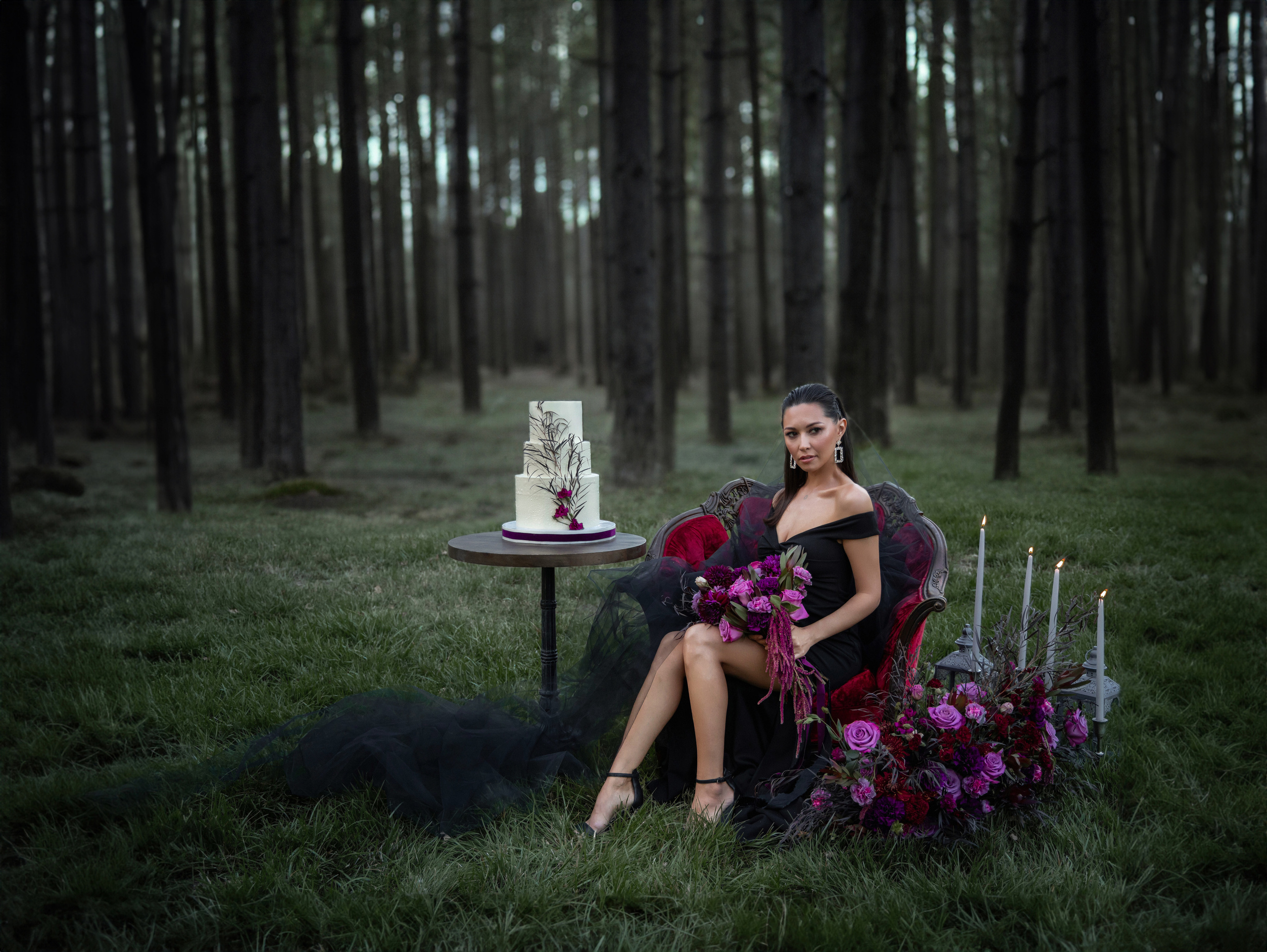 The bride in black dress. Bay Area Photographer: family, maternity, love story, wedding