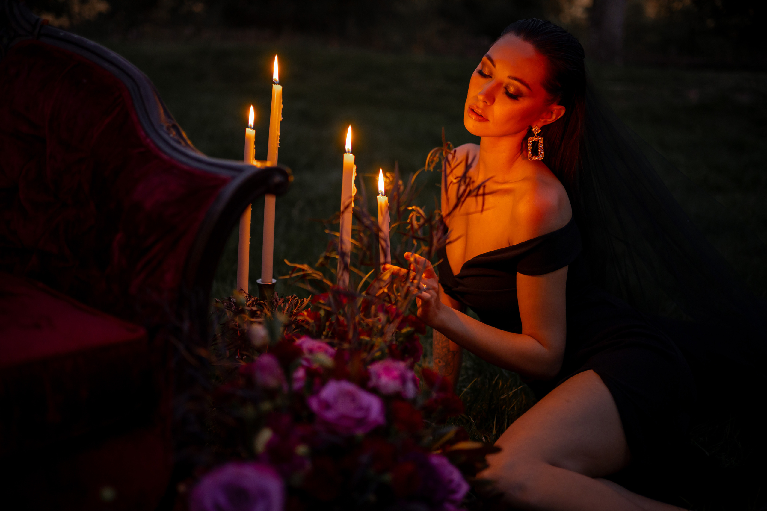 The bride in black dress. Bay Area Photographer: family, maternity, love story, wedding