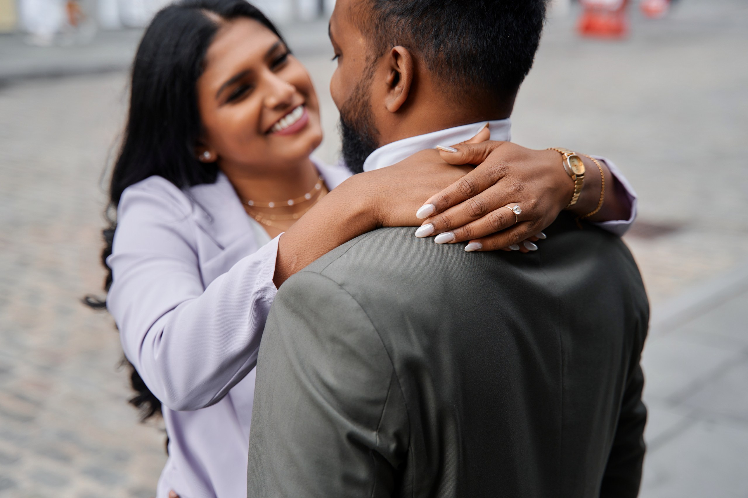 Engagement photo shoot NYC. Professional Wedding and event photographer USA New York