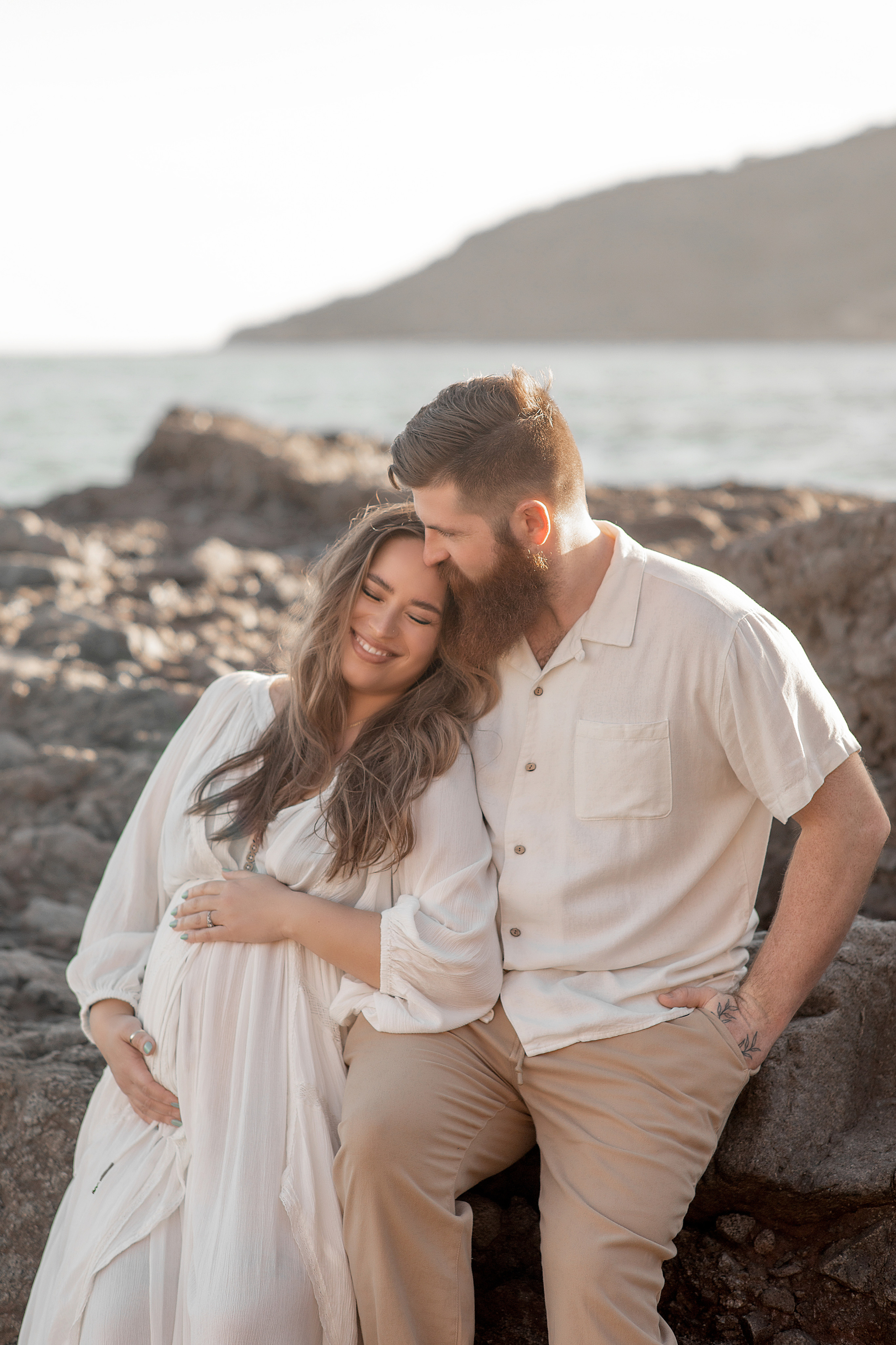 Sesion de maternidad en la playa para Natalie. Виктория Кастельянос. Русскоязычный фотограф в Мексике