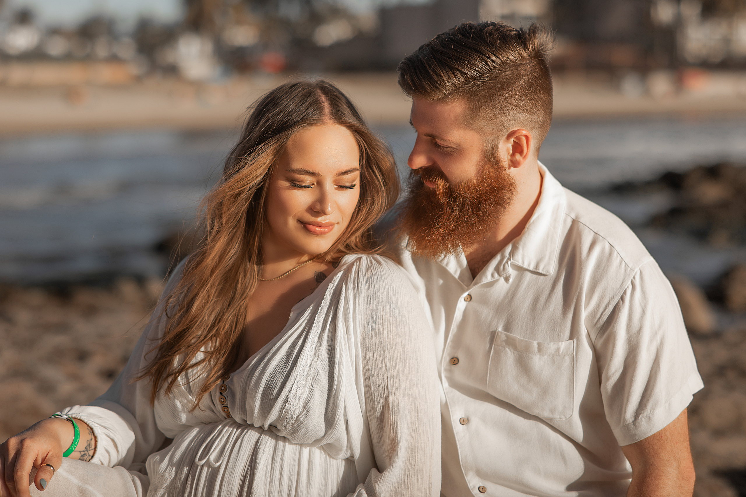 Sesion de maternidad en la playa para Natalie. Виктория Кастельянос. Русскоязычный фотограф в Мексике
