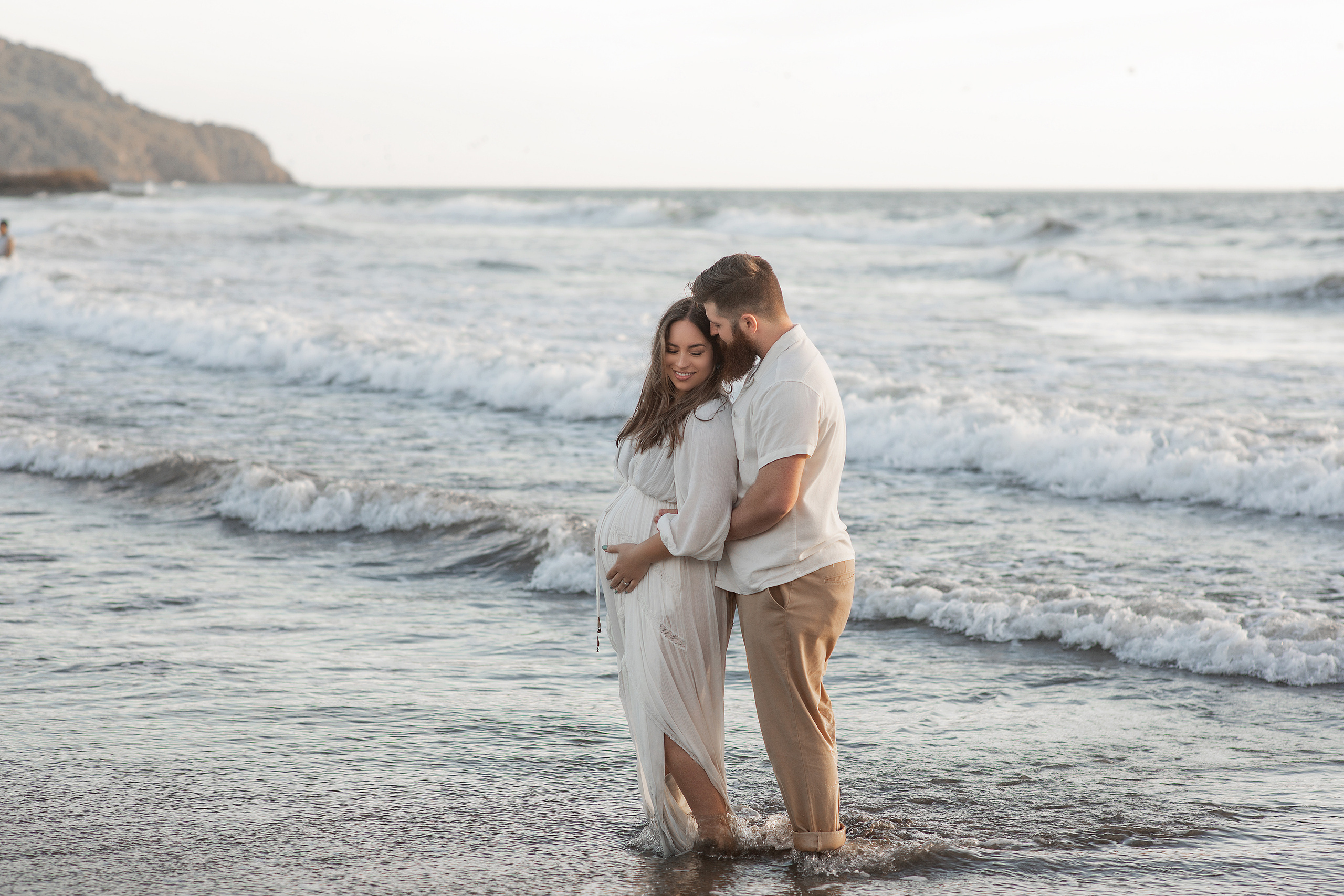Sesion de maternidad en la playa para Natalie. Виктория Кастельянос. Русскоязычный фотограф в Мексике