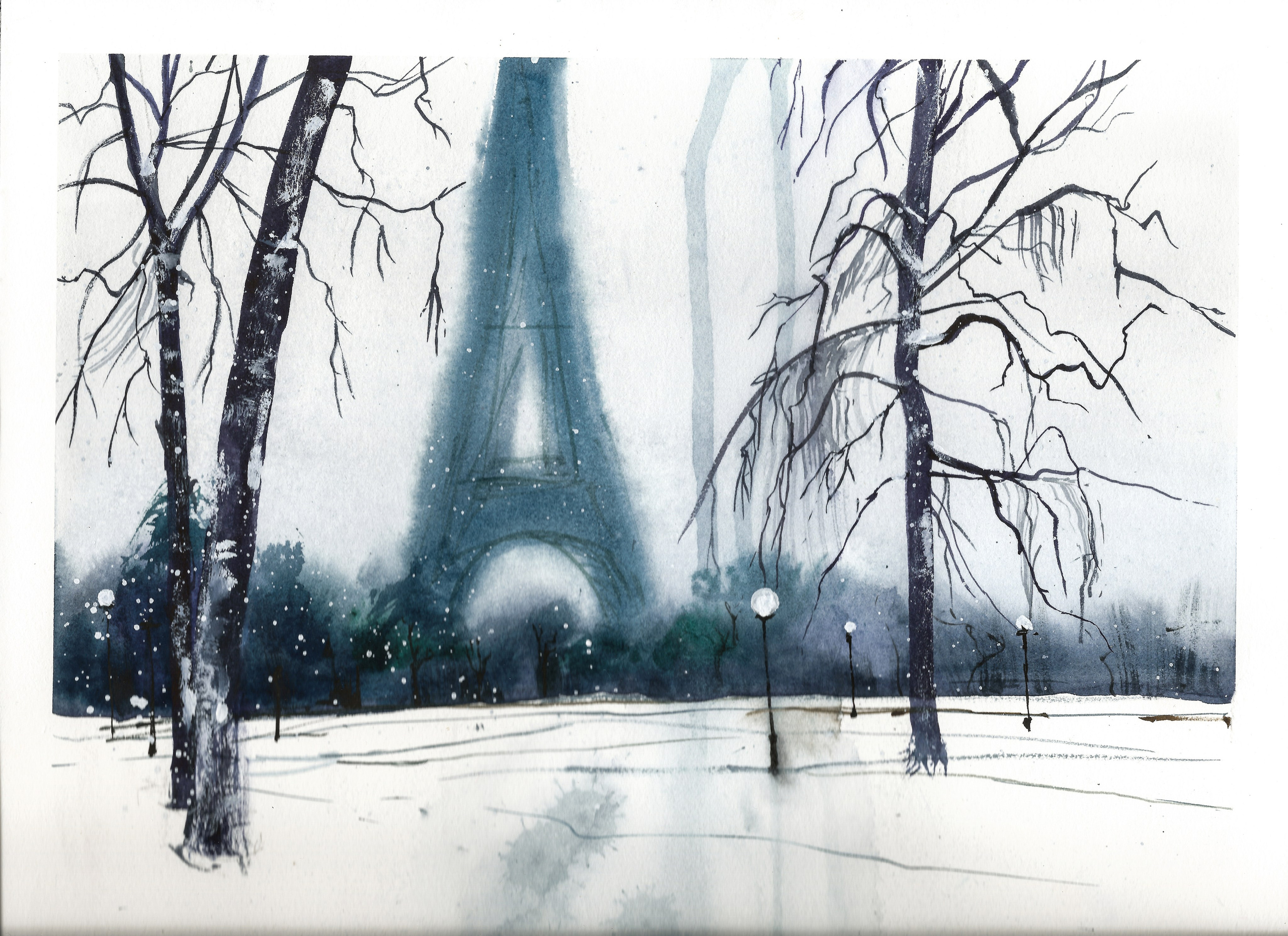 Nature landscapes. Angelina Sorokopud. Artist in Strasbourg