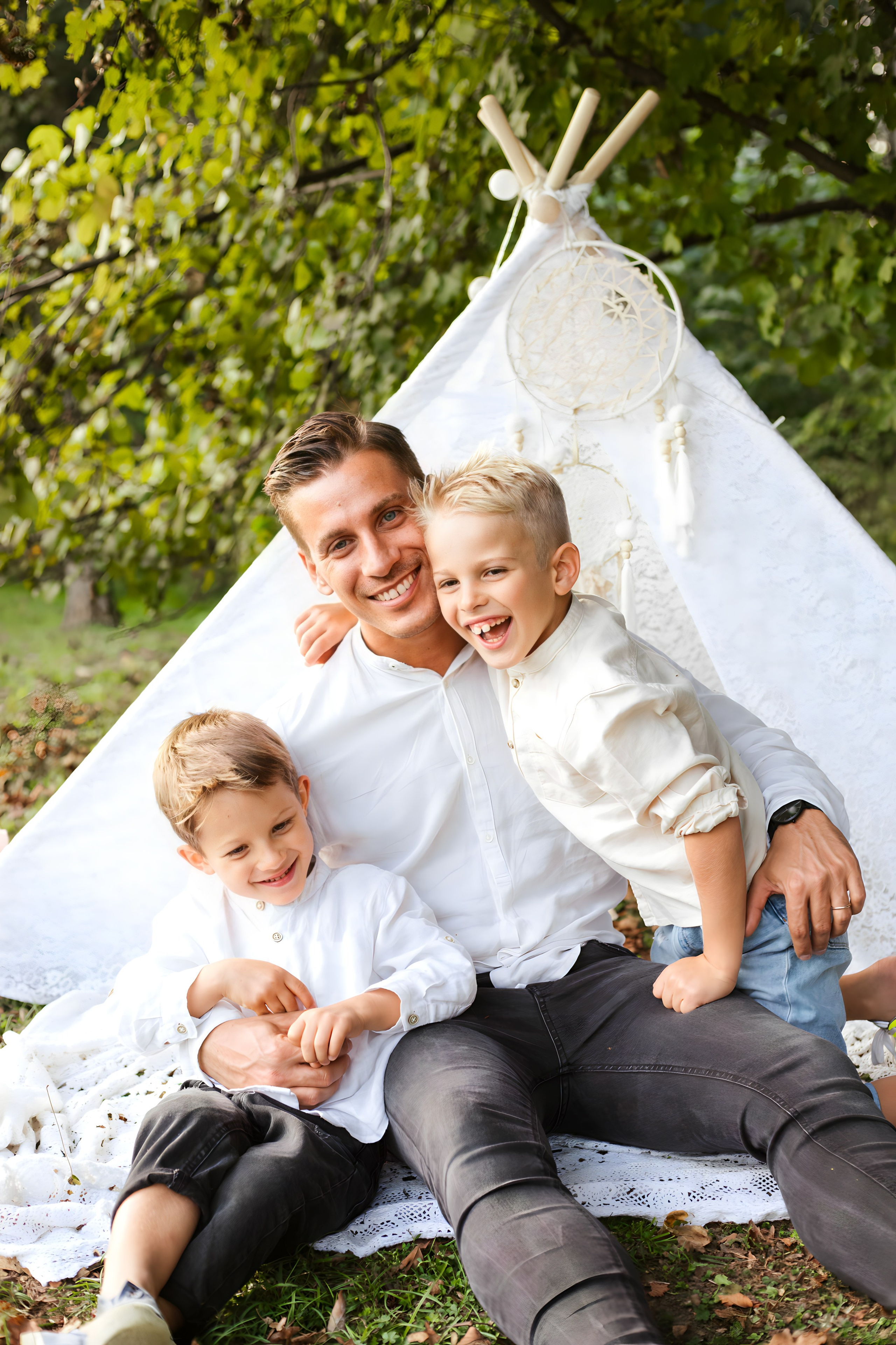 Maggie e la sua bellissima famiglia. Luci e Capricci Photography