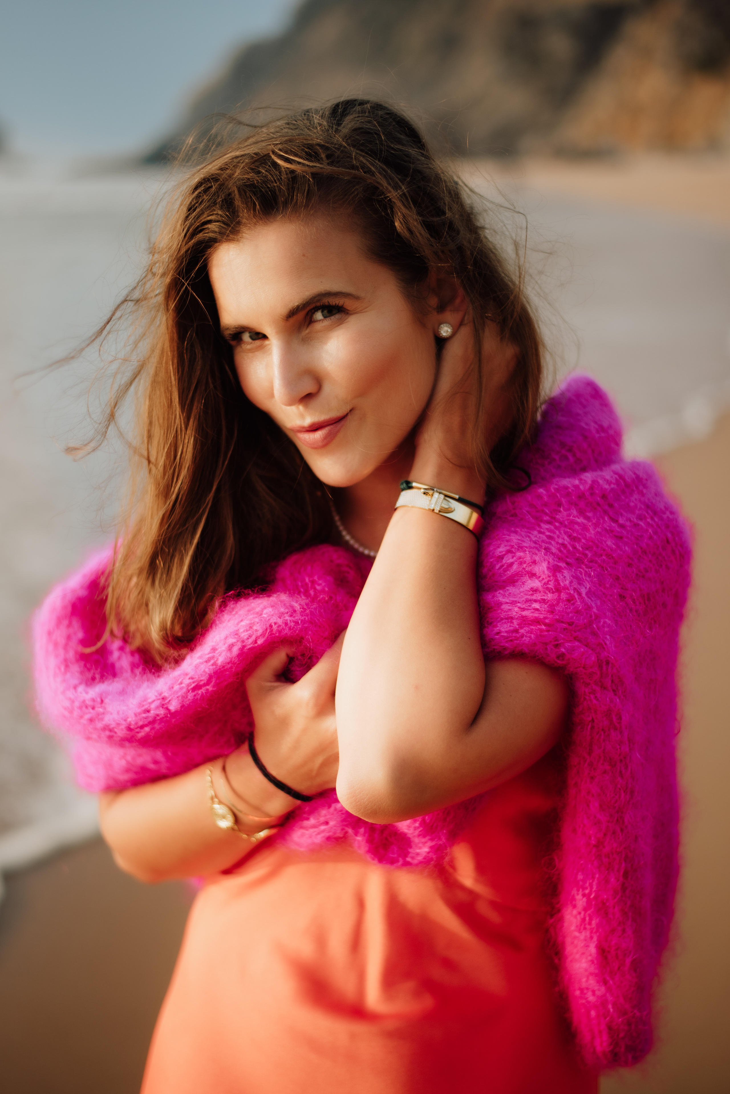 Fashion photo session at the beach. Lifestyle, wedding and family photographer