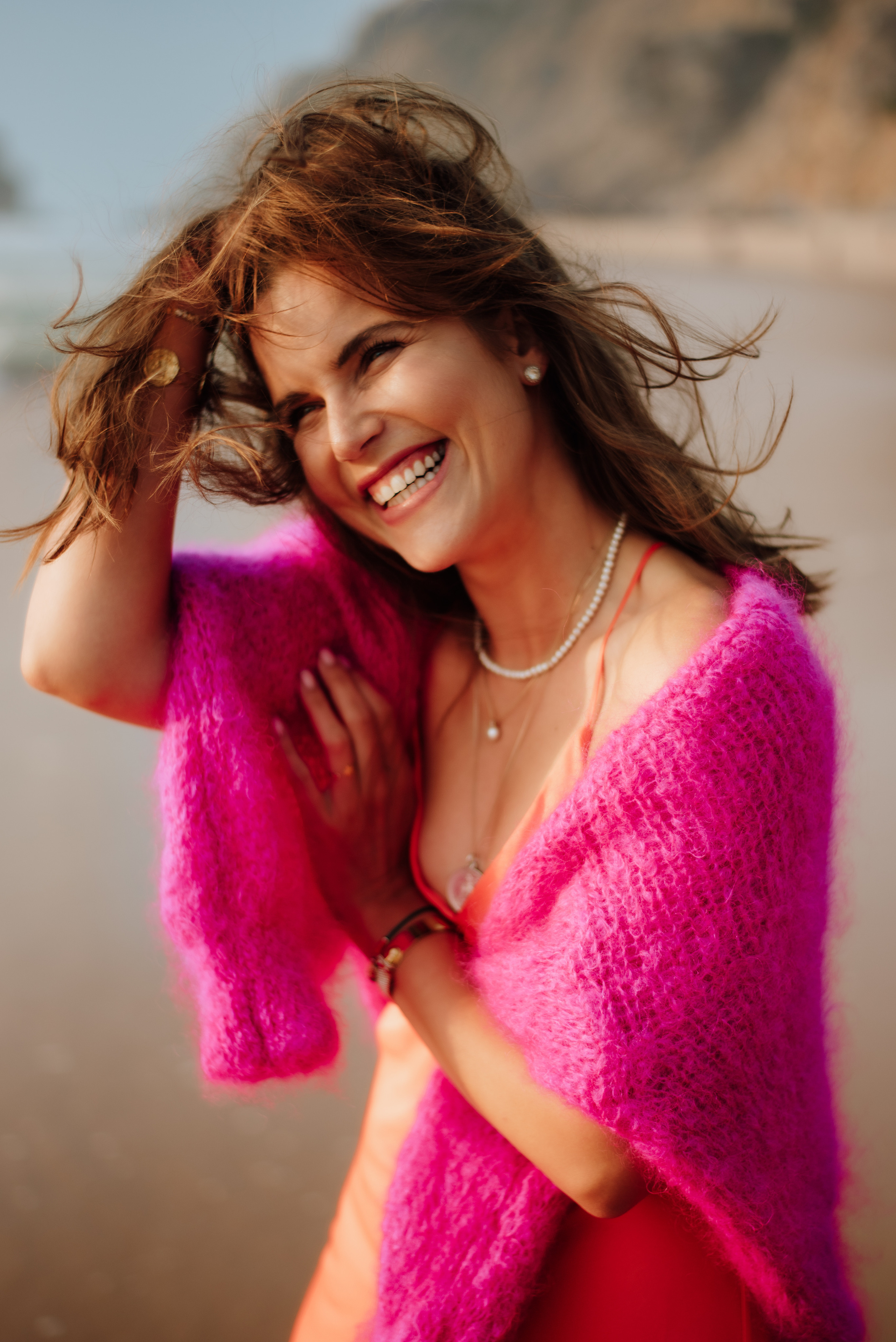 Fashion photo session at the beach. Lifestyle, wedding and family photographer