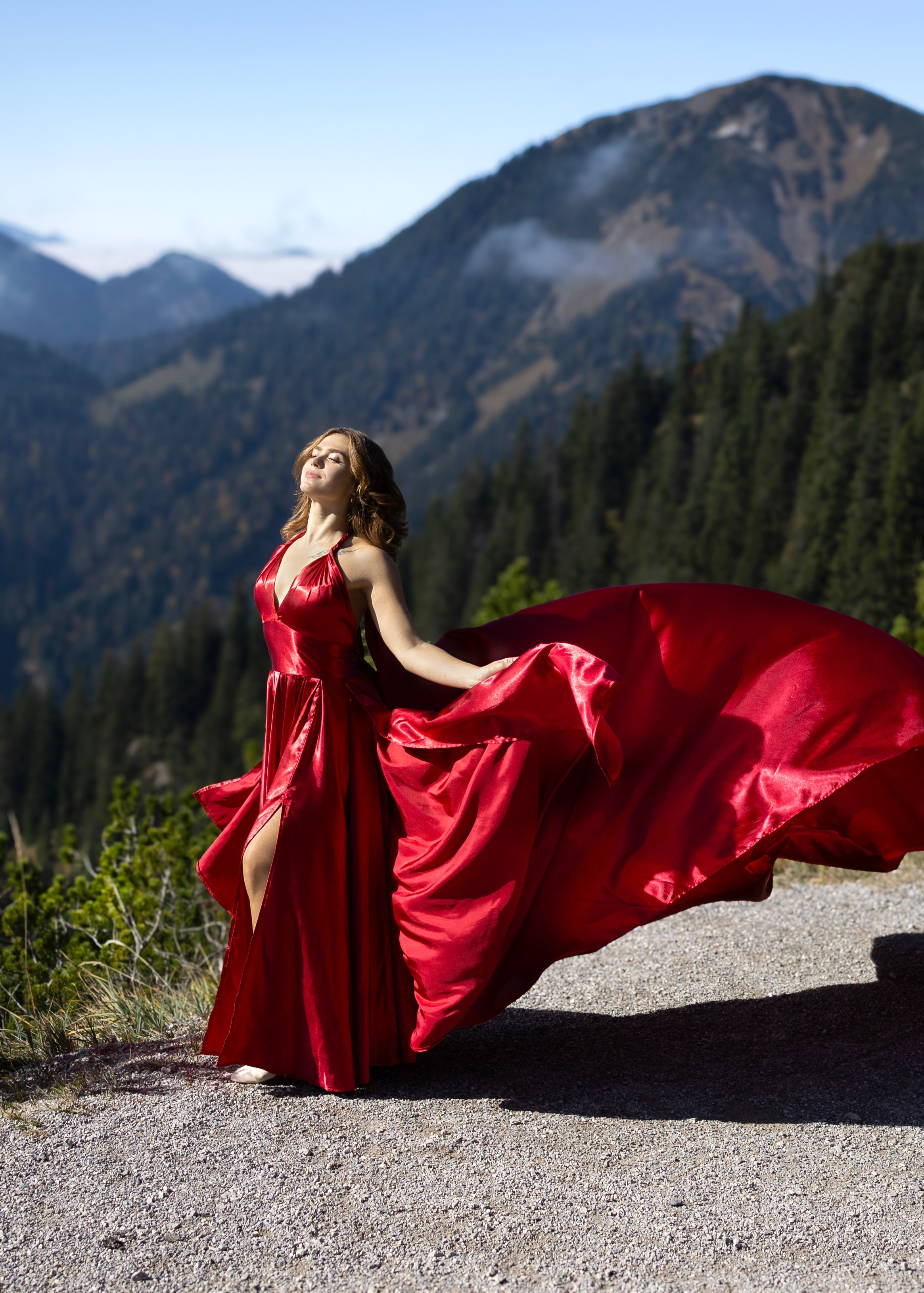 Shooting in the mountains. Photographer in Munich