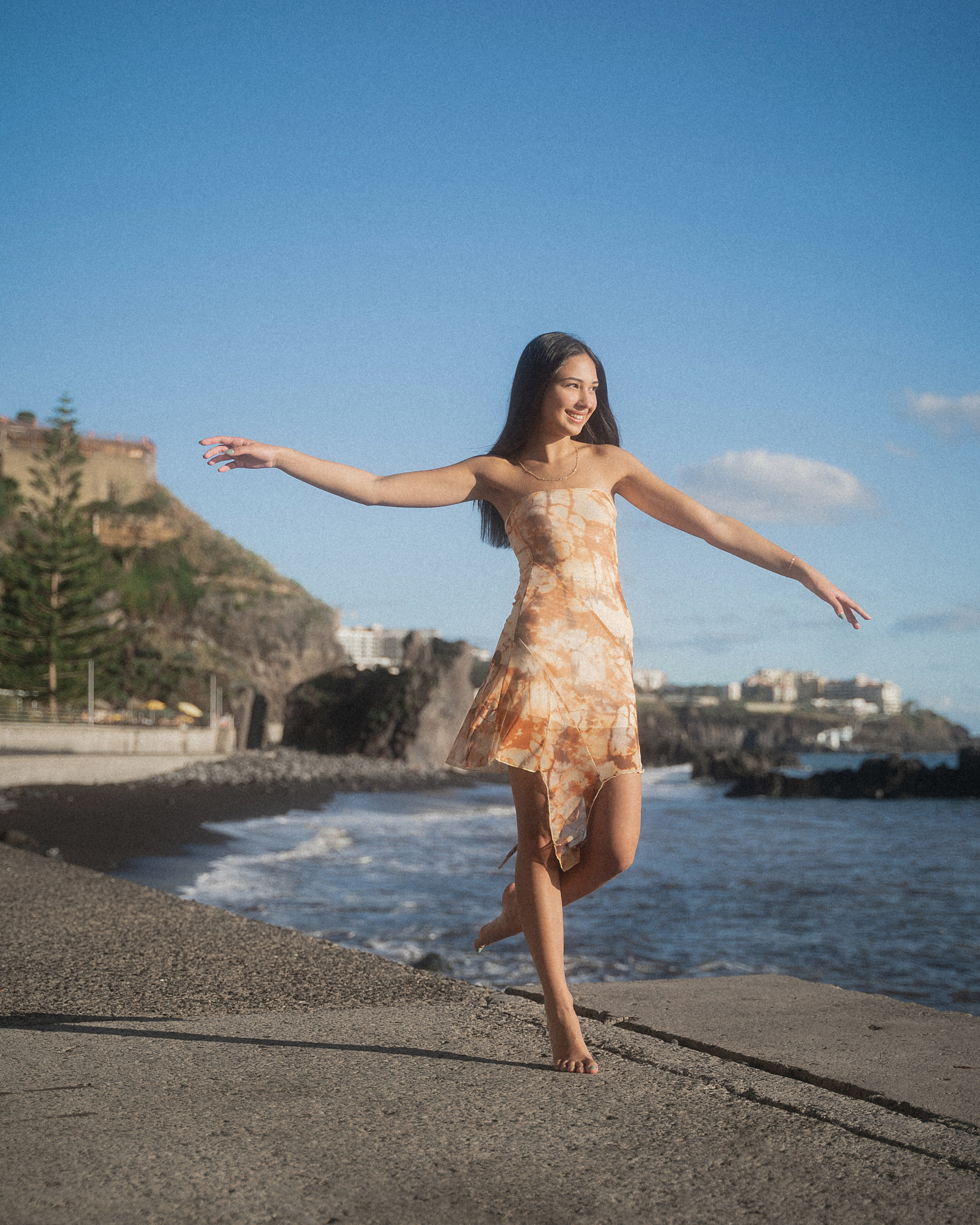 Sunset Portraits with Gabriella | Formosa Beach, Madeira Photography. Your photographer in Madeira