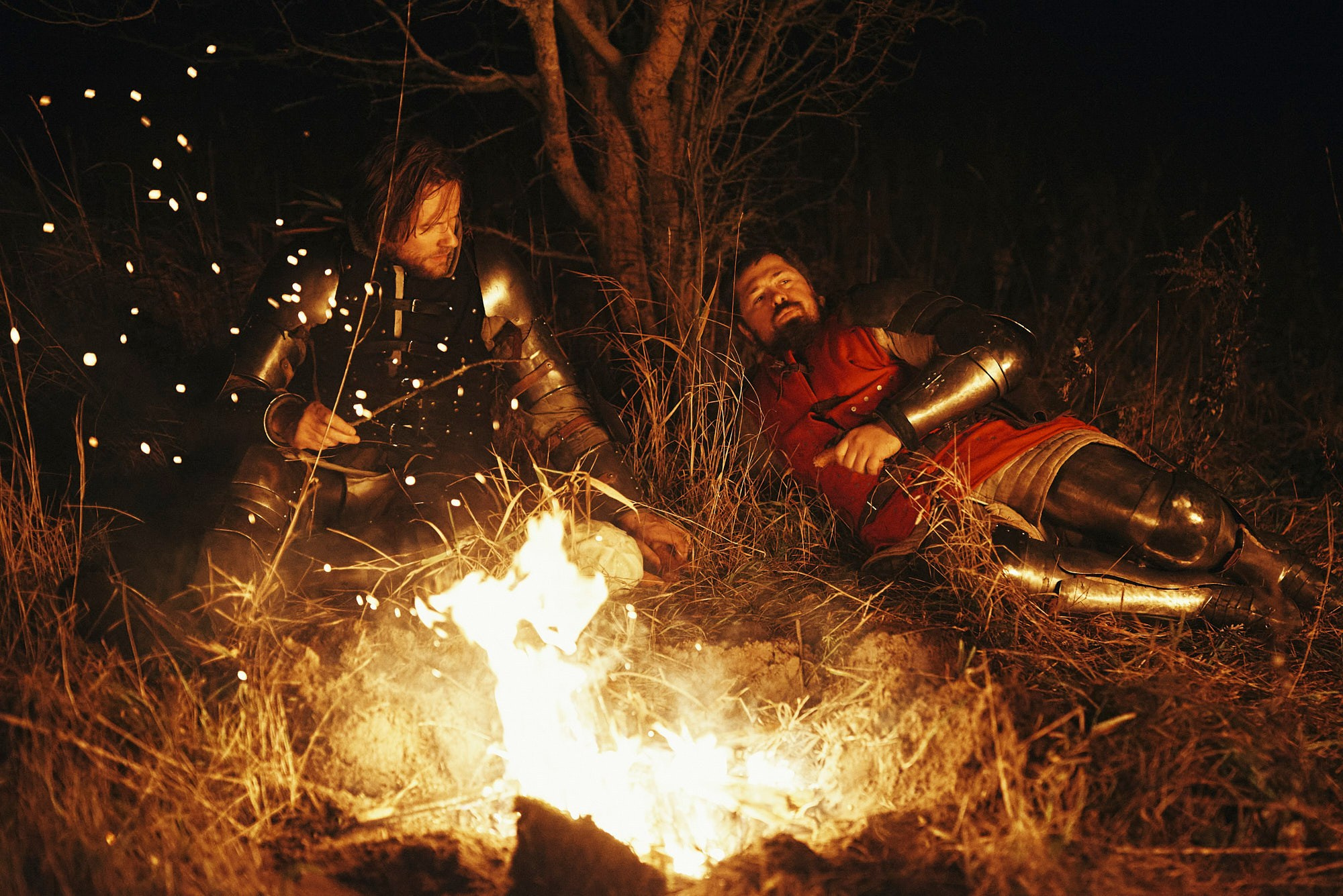 On the set of "Песнь о двух братьях", dir. Nikolay Shestak