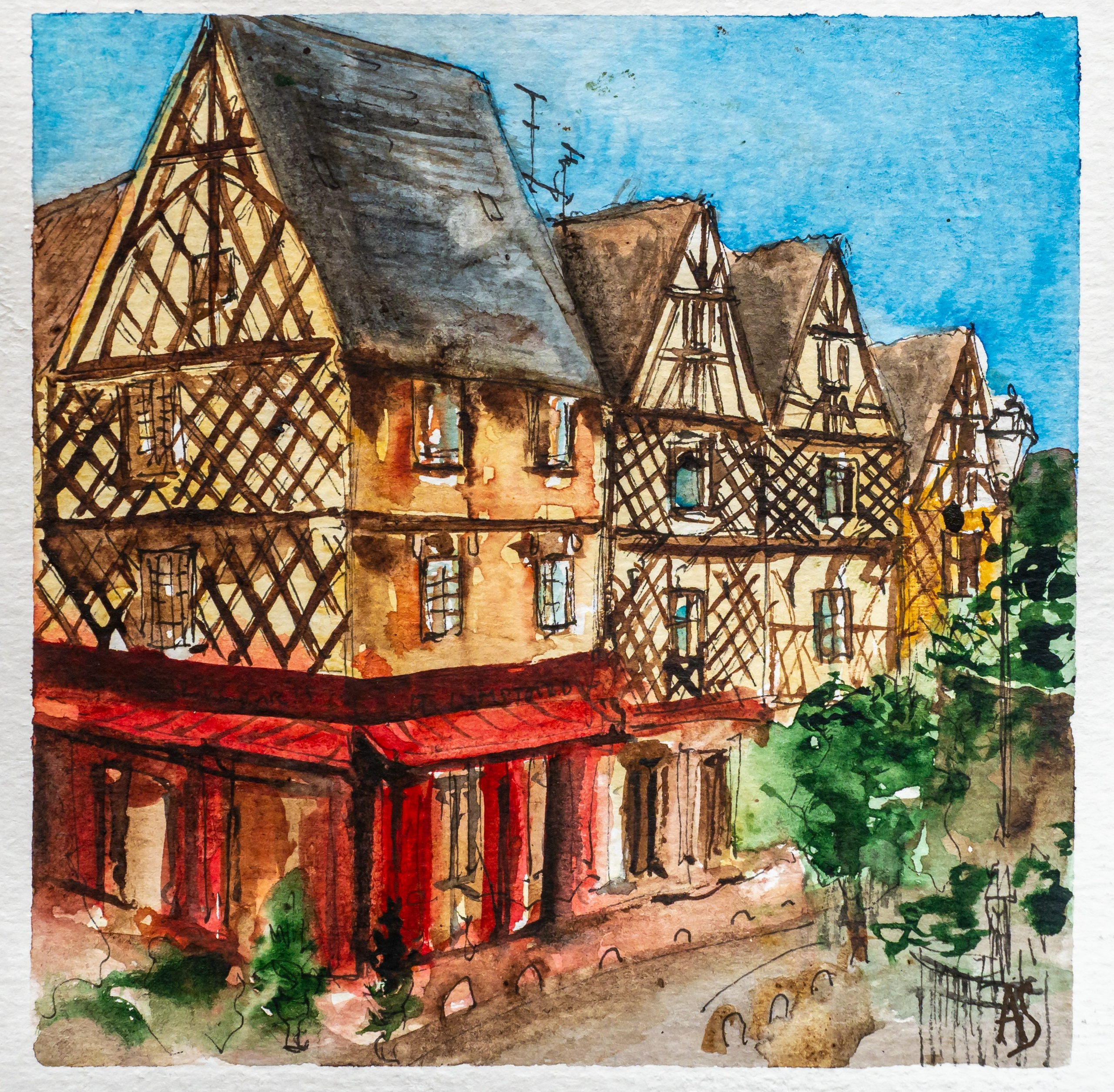 Urban views. Angelina Sorokopud. Artist in Strasbourg