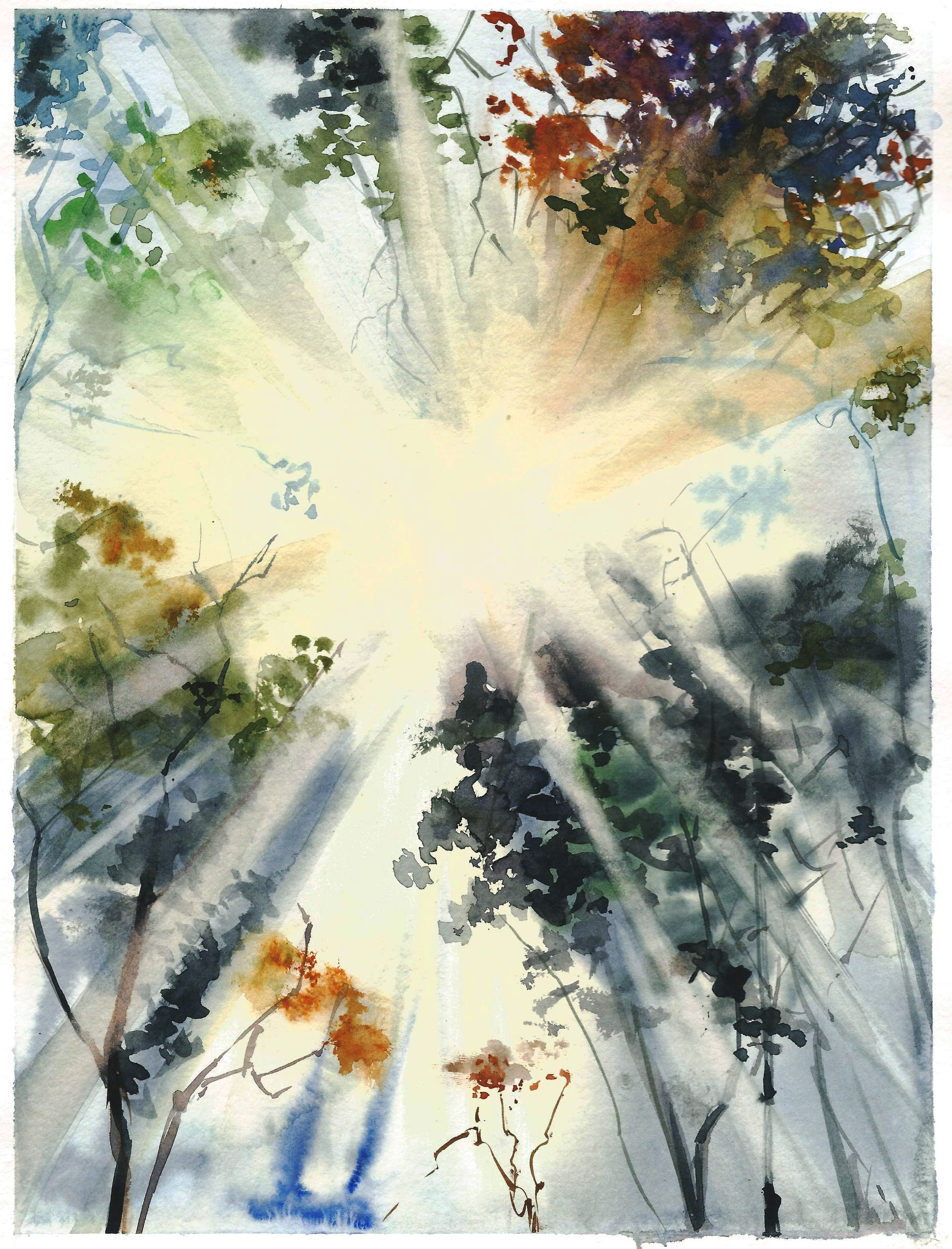 Nature landscapes. Angelina Sorokopud. Artist in Strasbourg