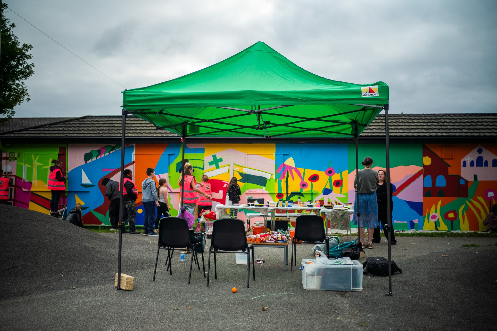 Denholme Community Mural. Professional Portrait & Event Photographer in West Yorkshire, travels across UK