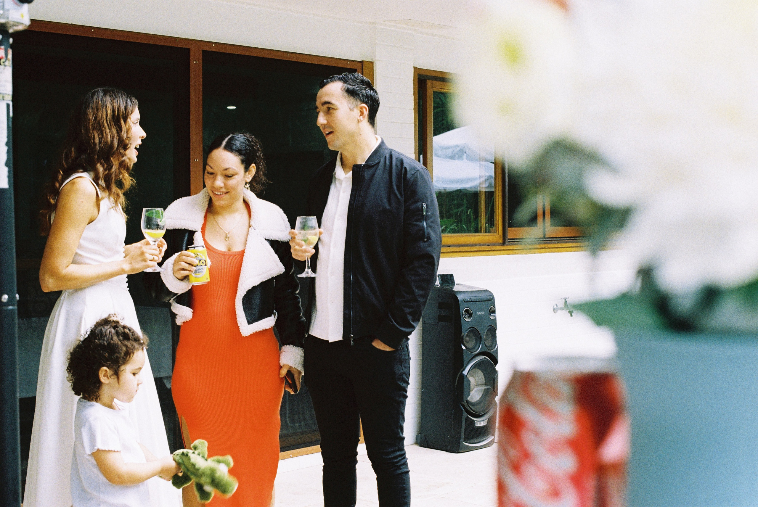 Engagement Party. Film portrait photographer