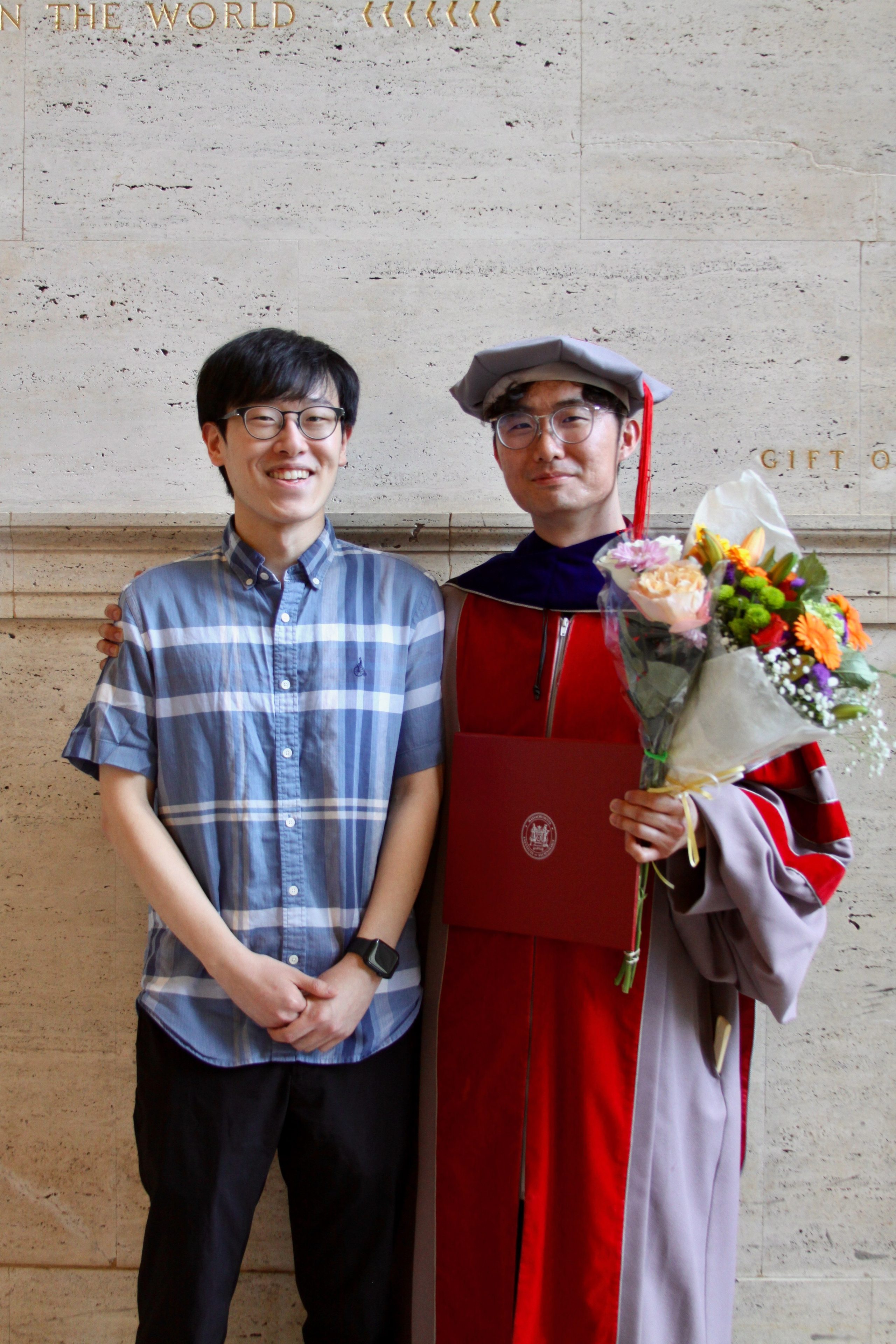 PhD graduation with Elton. Kelly Sang, graduation and portrait photographer in Boston
