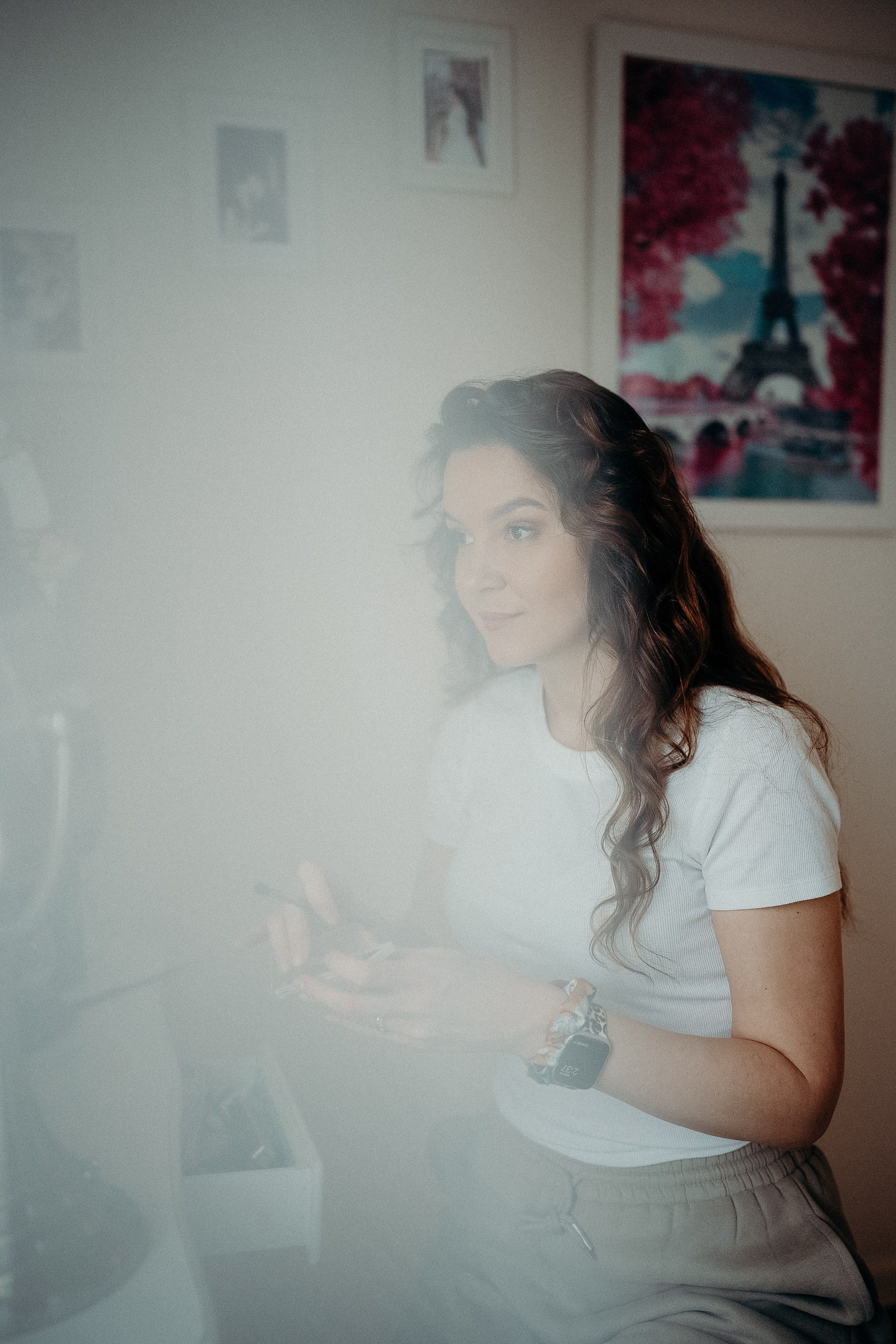 Home photo shoot. Portrait and wedding photographer in New York