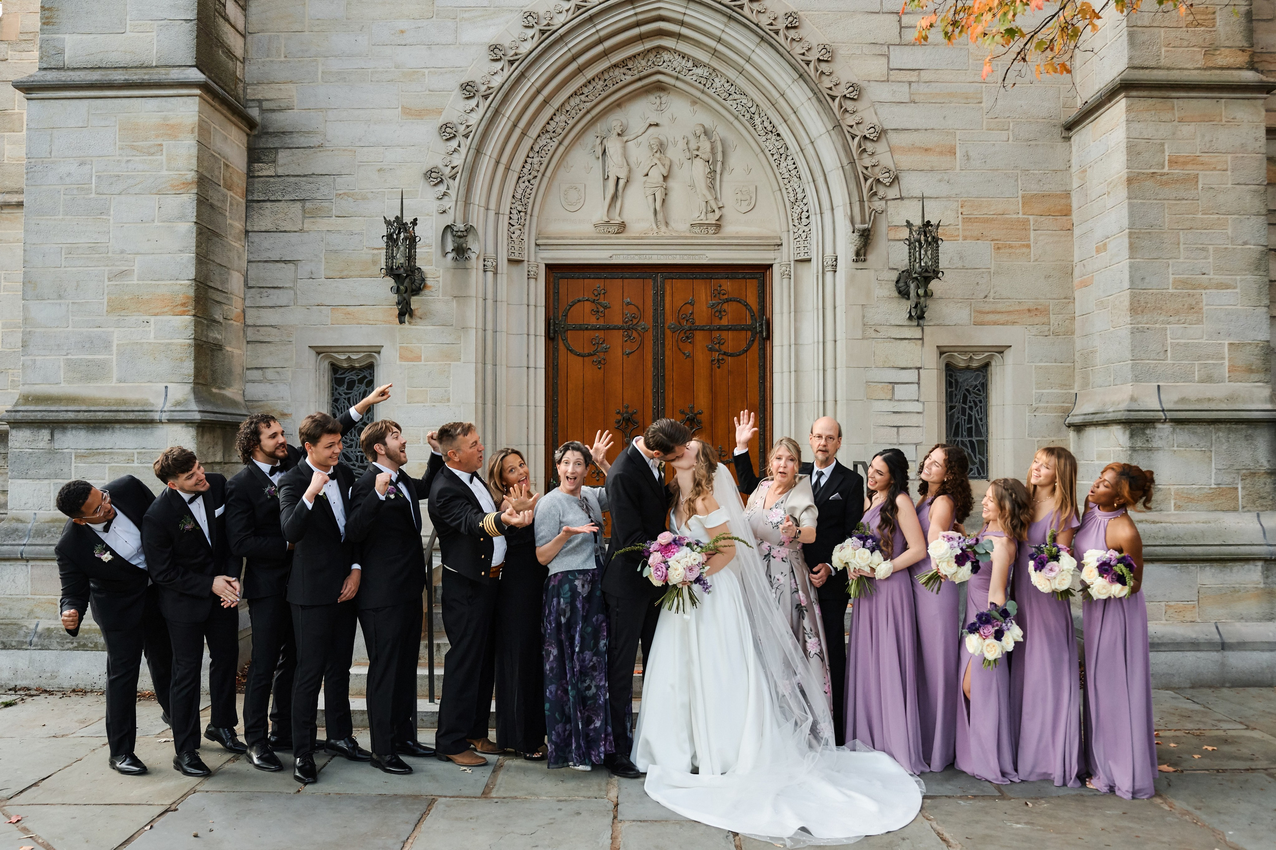 Elegant Wedding Ceremony at a Historic New York Cathedral | Timankov Photography. Professional Wedding and event photographer USA New York