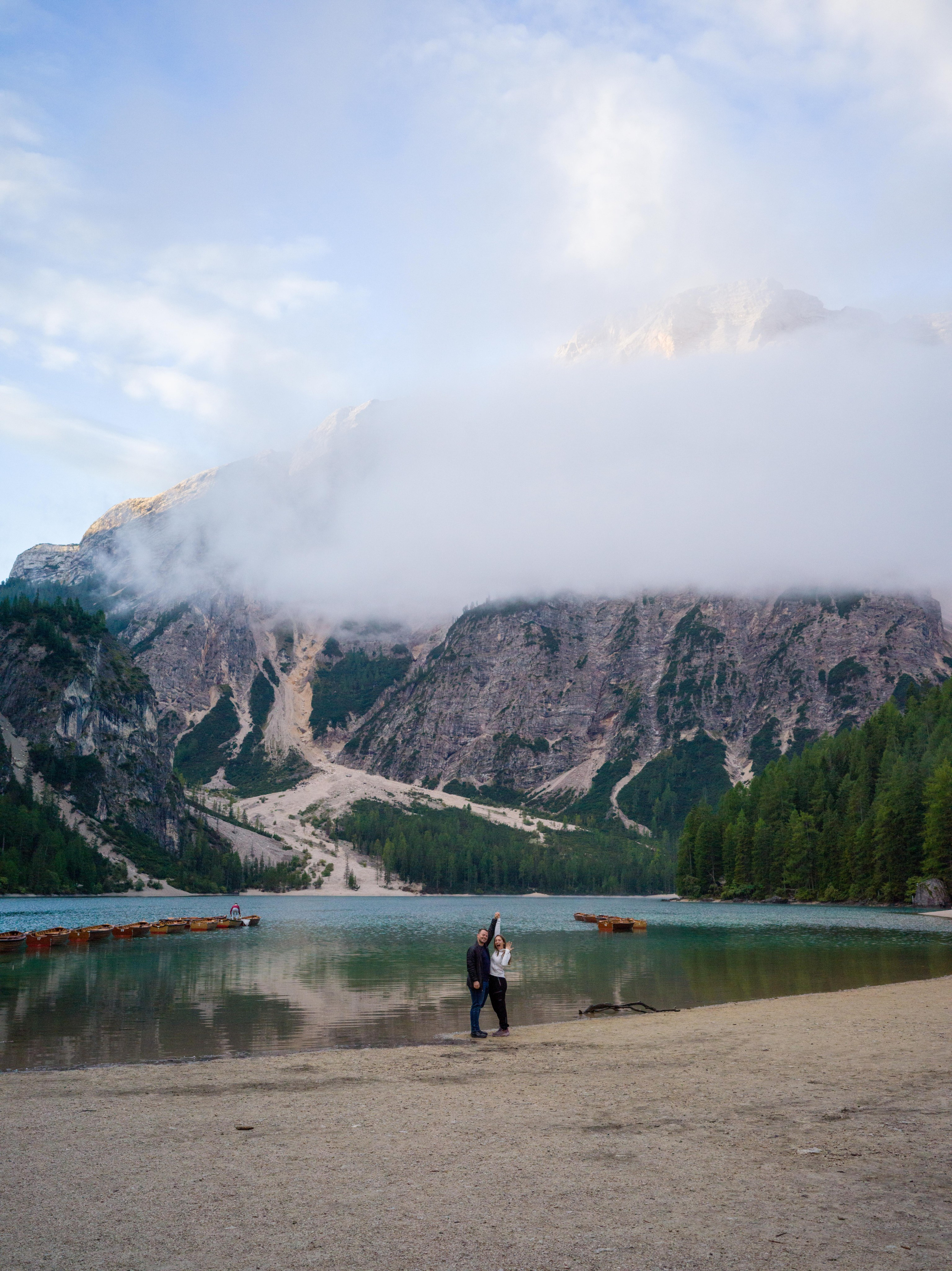 Couple photography Lago di Carezza