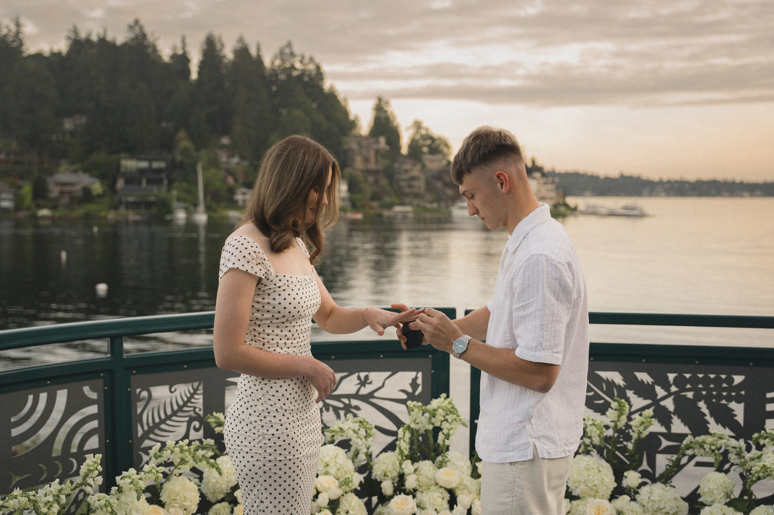 Ilya and Olena proposal. Photographer in Washington Sophia D