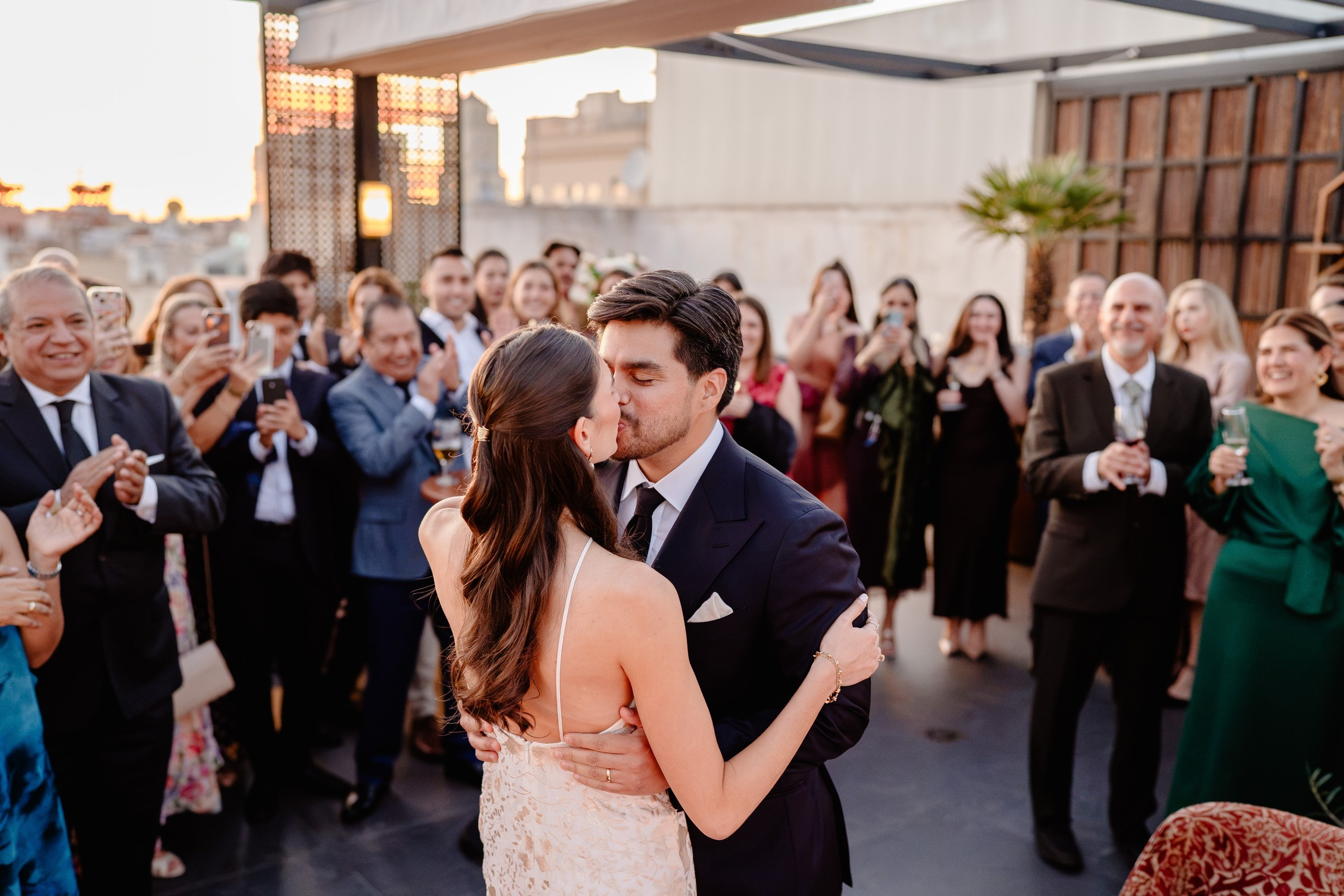 Madrid Wedding at Four Seasons & Rooftop Celebration