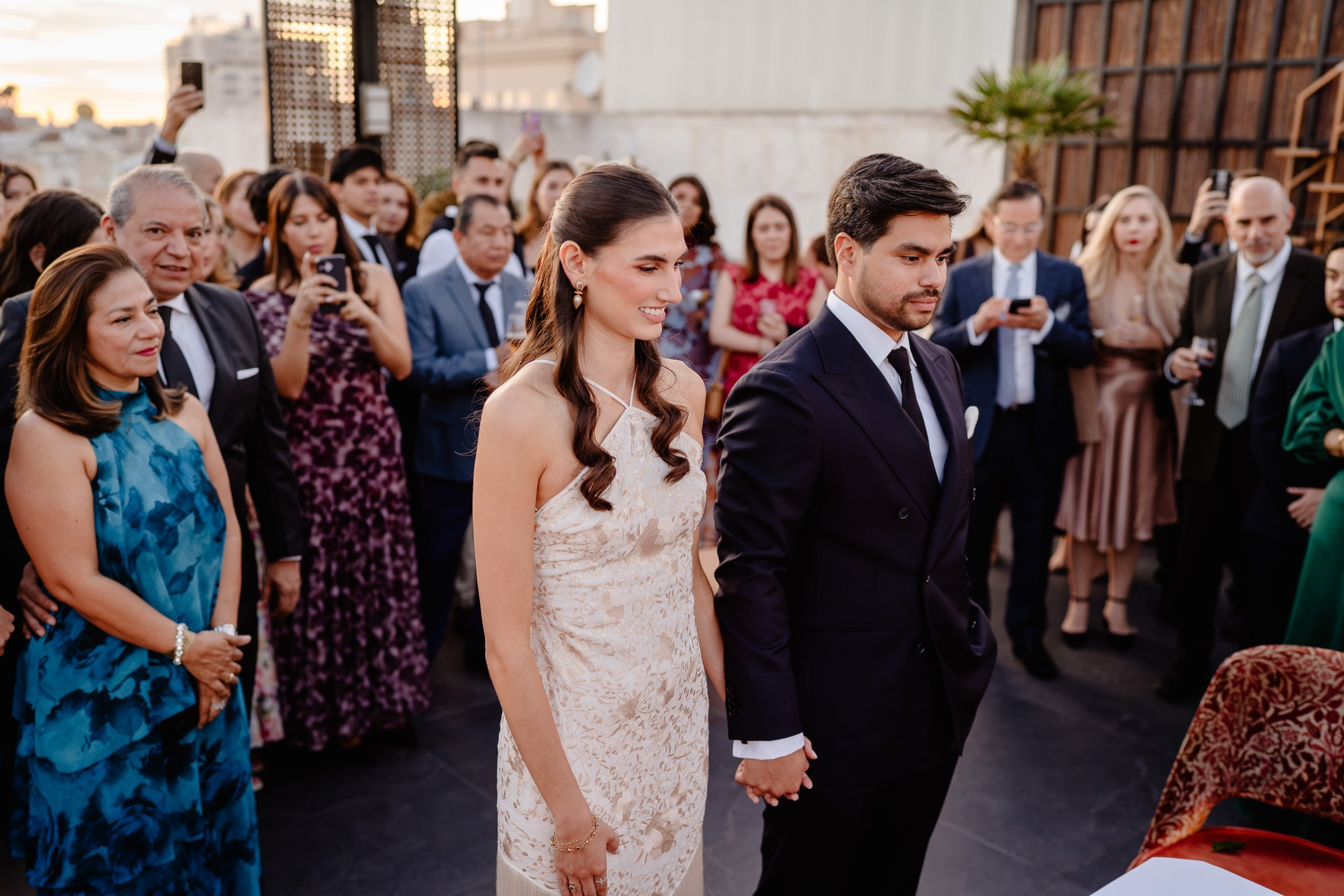Madrid Wedding at Four Seasons & Rooftop Celebration