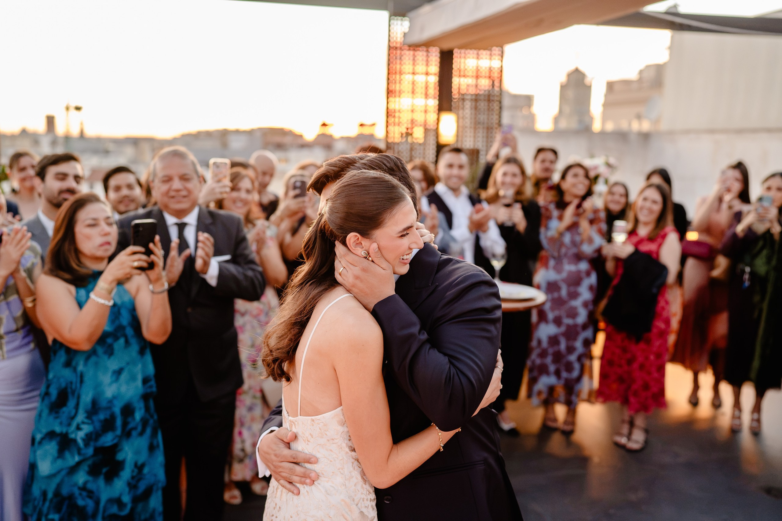 Madrid Wedding at Four Seasons & Rooftop Celebration